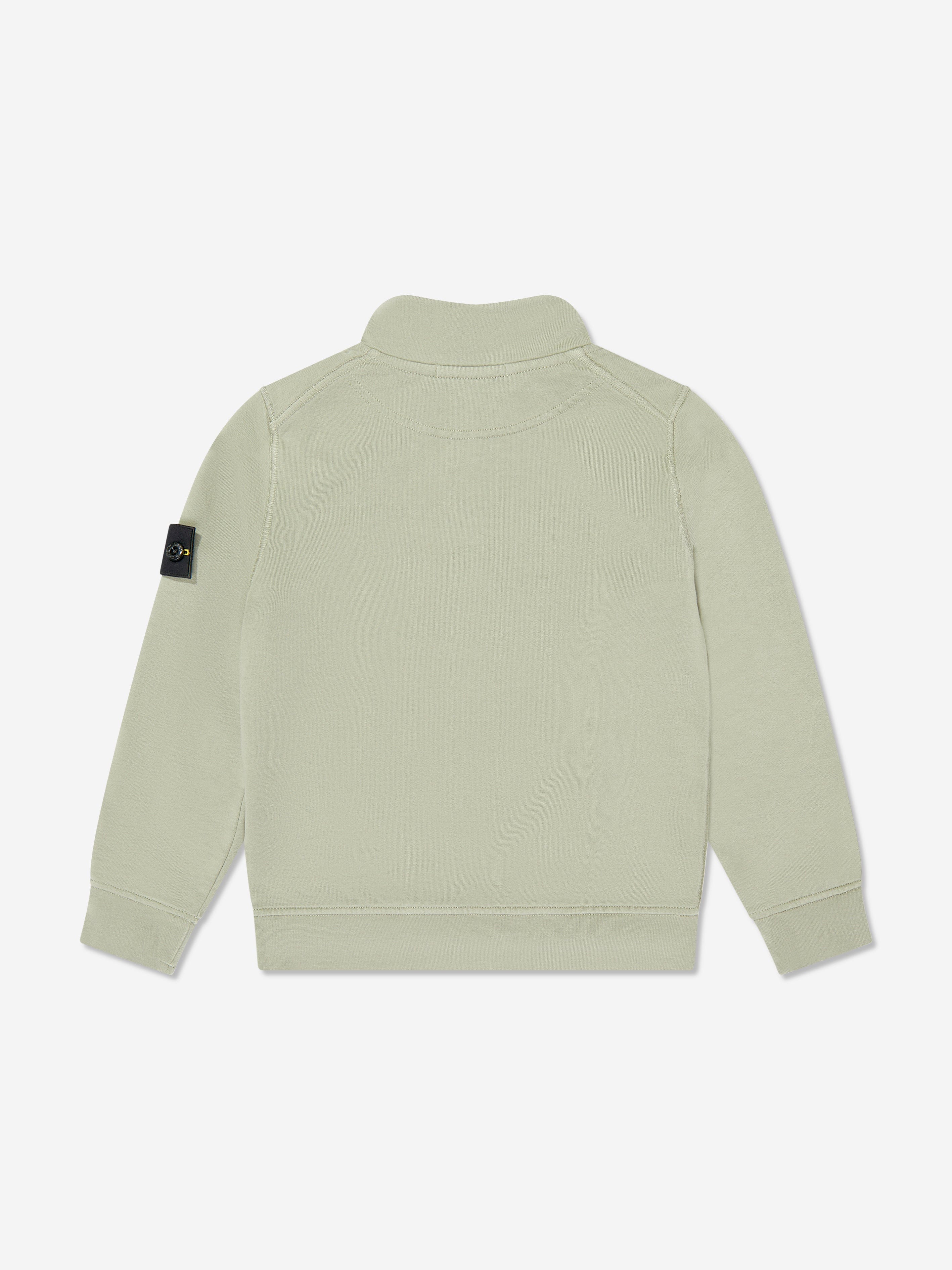 Boys Half Zip Sweatshirt in Green
