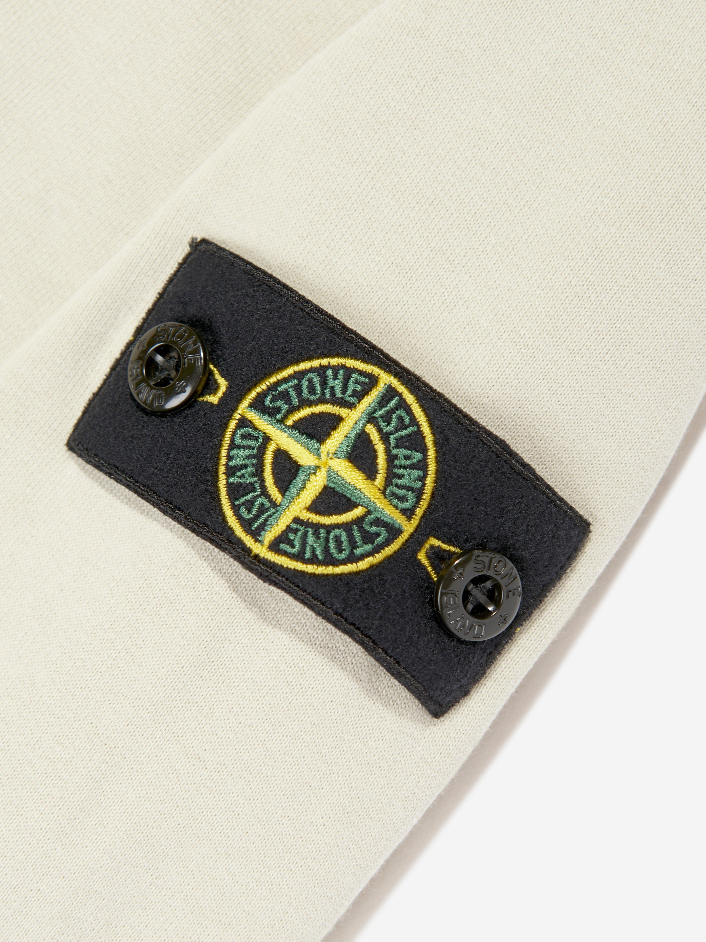 Boys Half Zip Sweatshirt in Beige