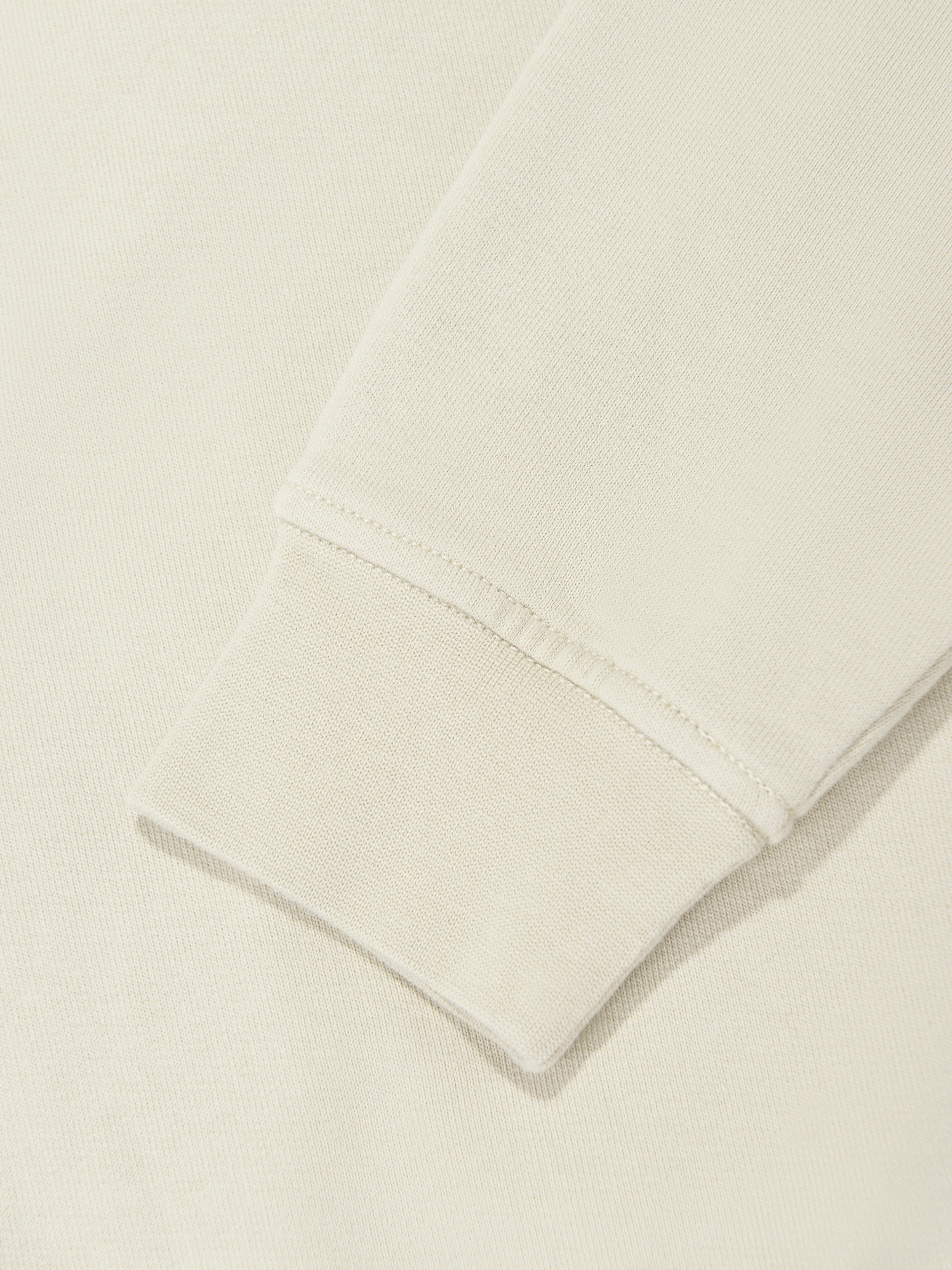 Boys Half Zip Sweatshirt in Beige