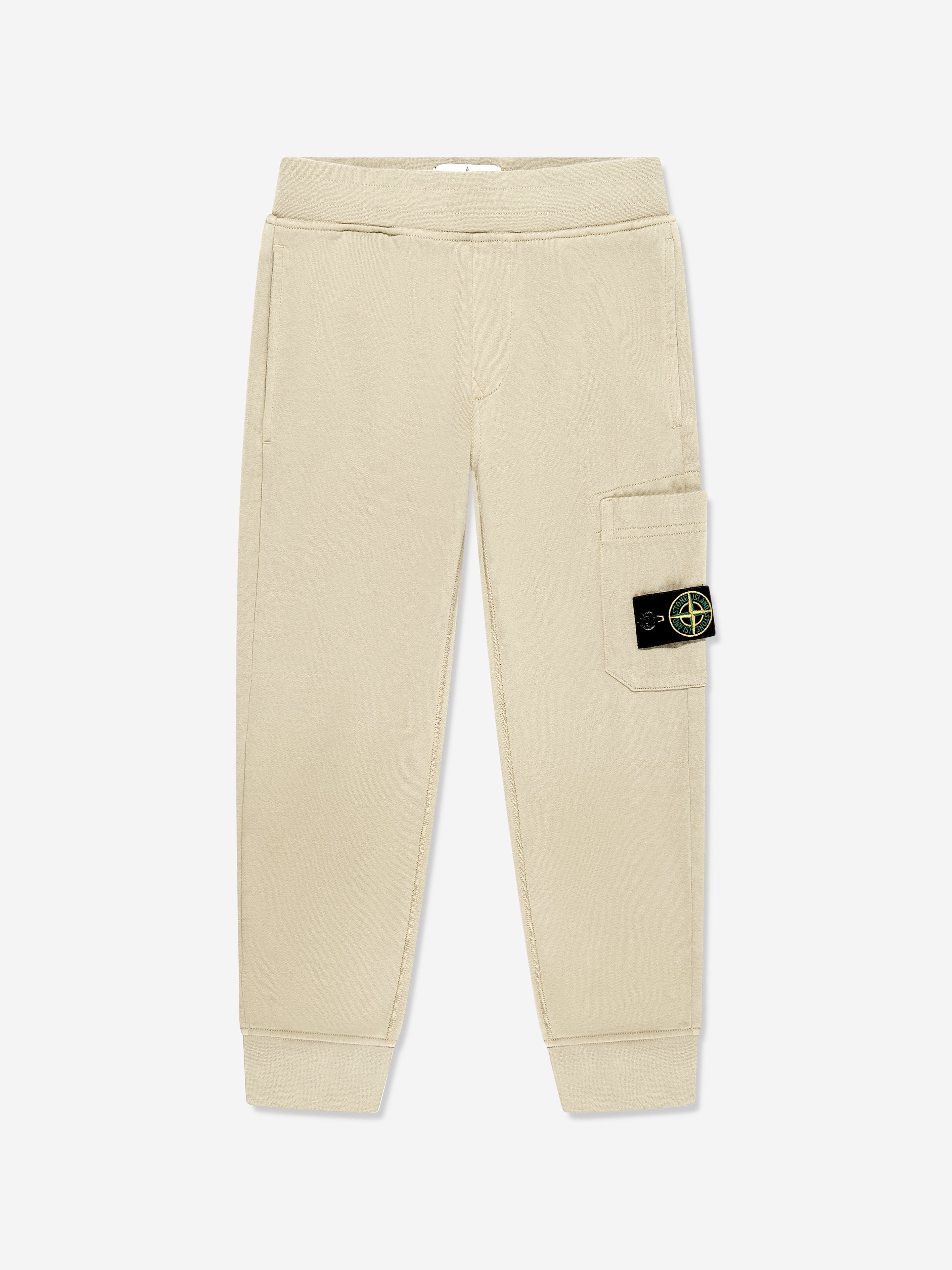 Boys Logo Joggers in Beige