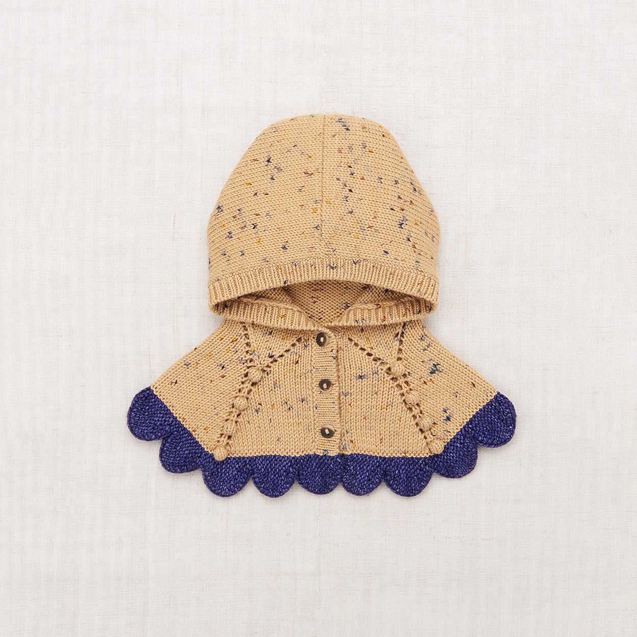 Boys & Girls Camel Wool Cape Hat