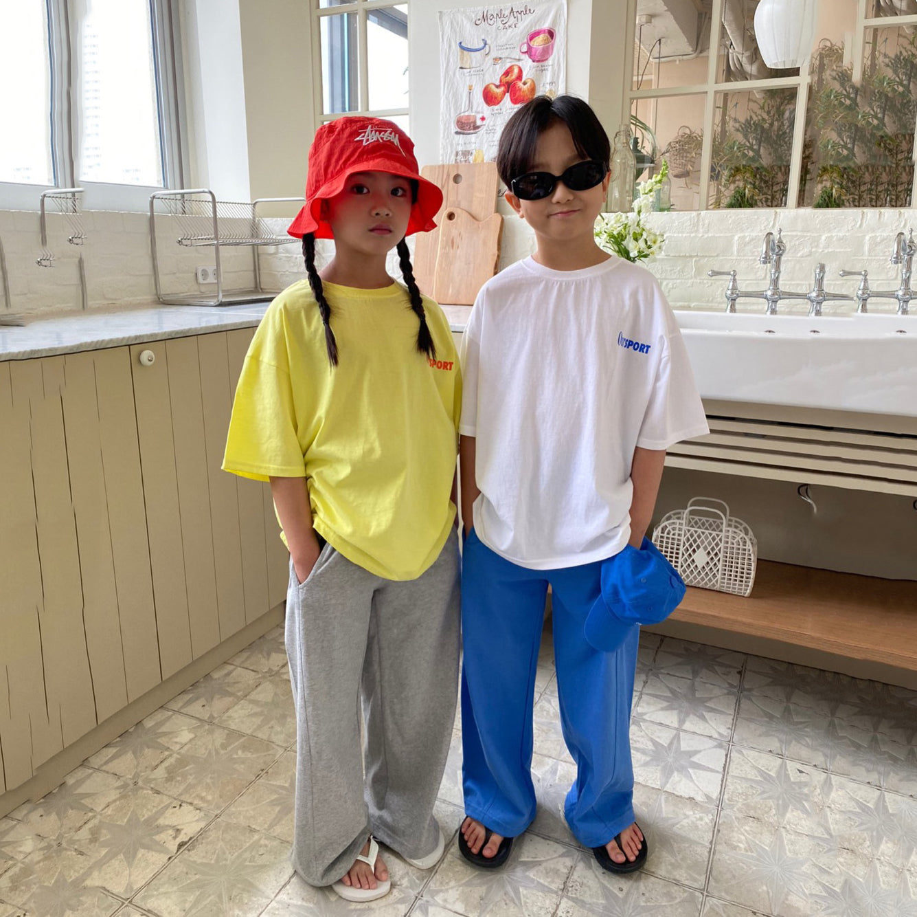 Boys & Girls Grey Cotton Trousers