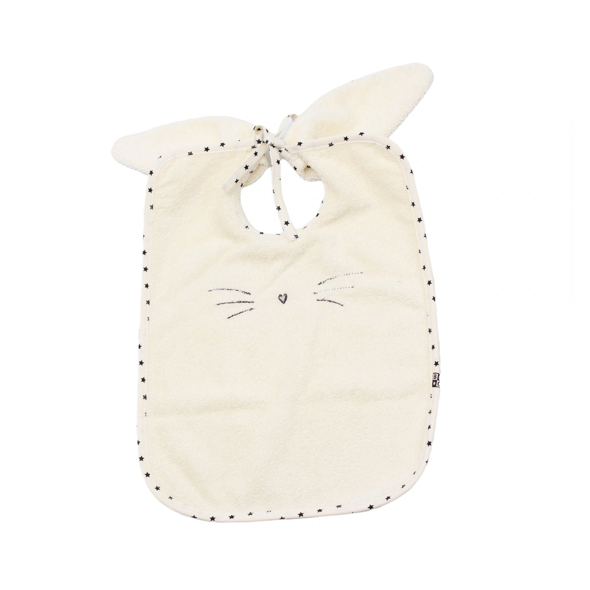 Baby Boys & Girls White Rabbit Bib