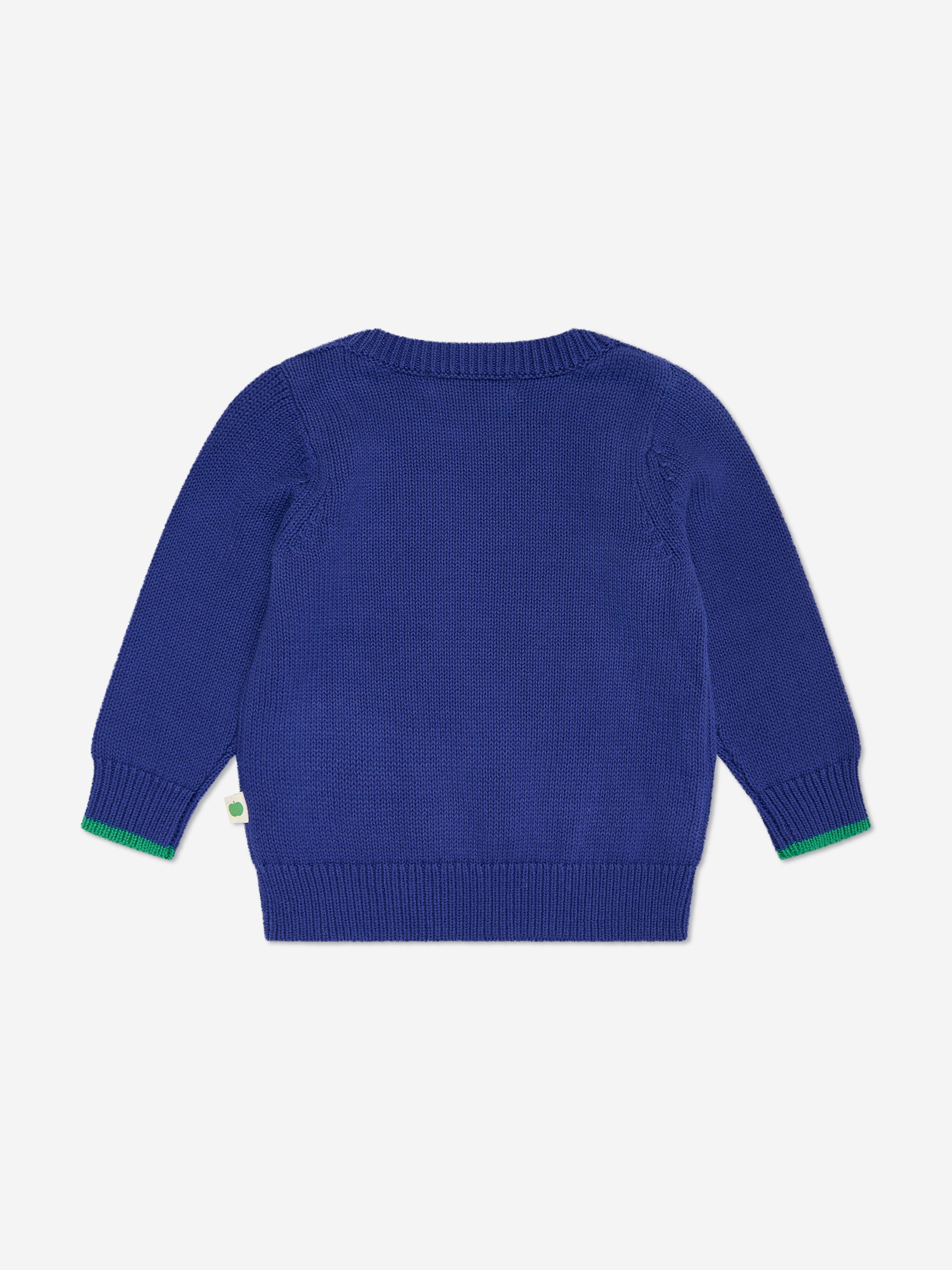 Baby Boys Arwen Duck Knit Jumper in Blue