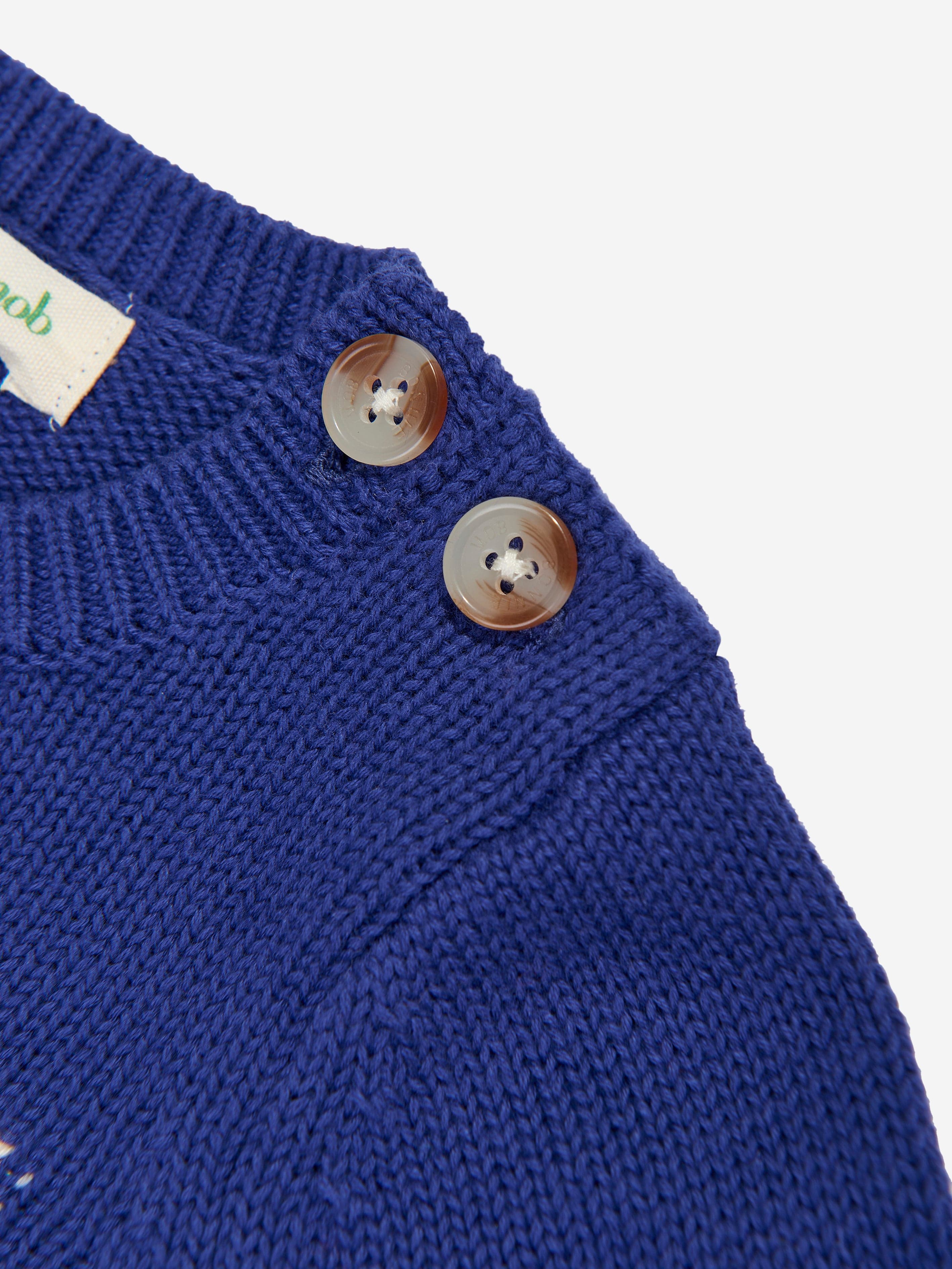Baby Boys Arwen Duck Knit Jumper in Blue