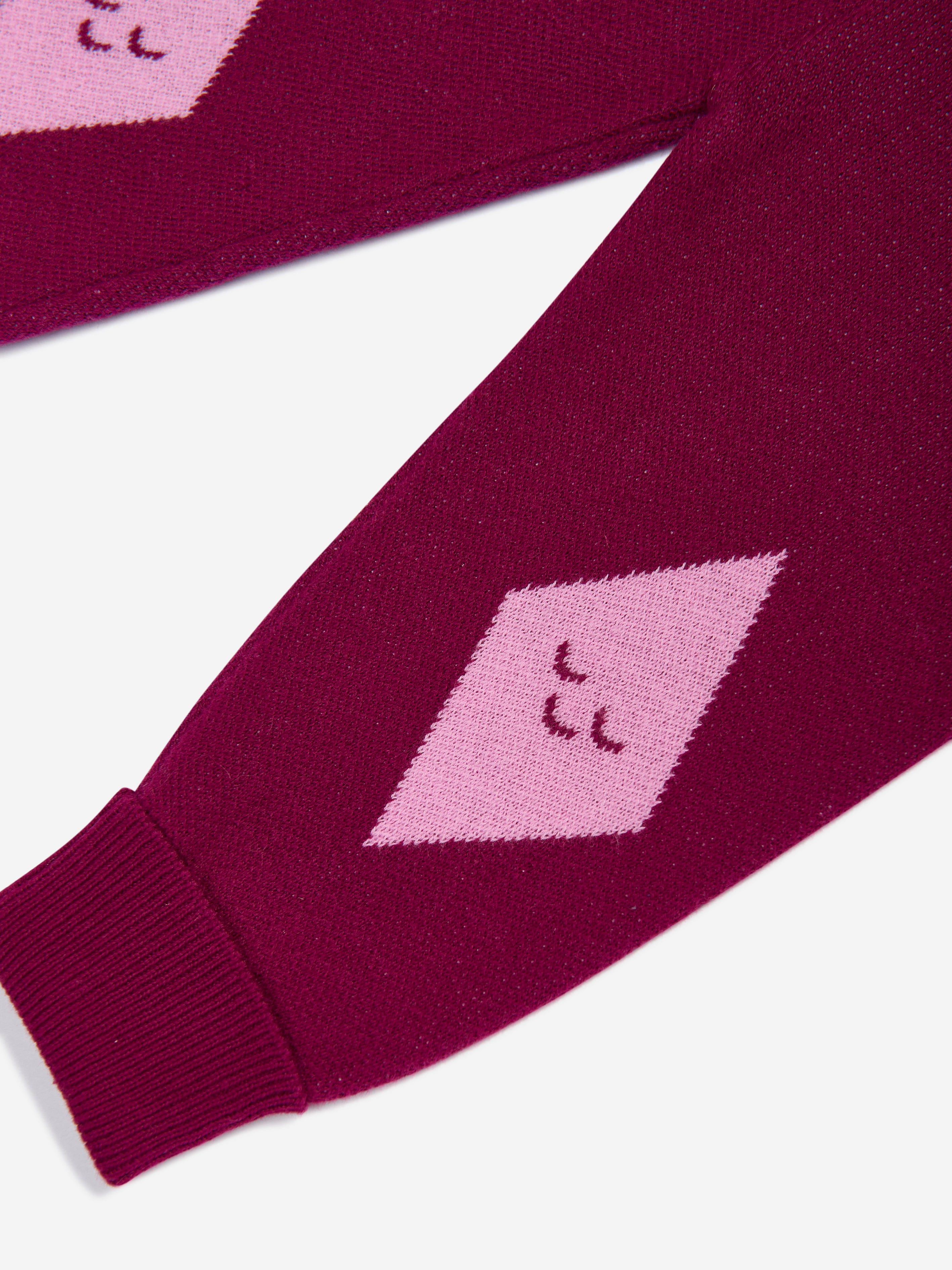 Girls Fern Cabin Knit Joggers in Purple
