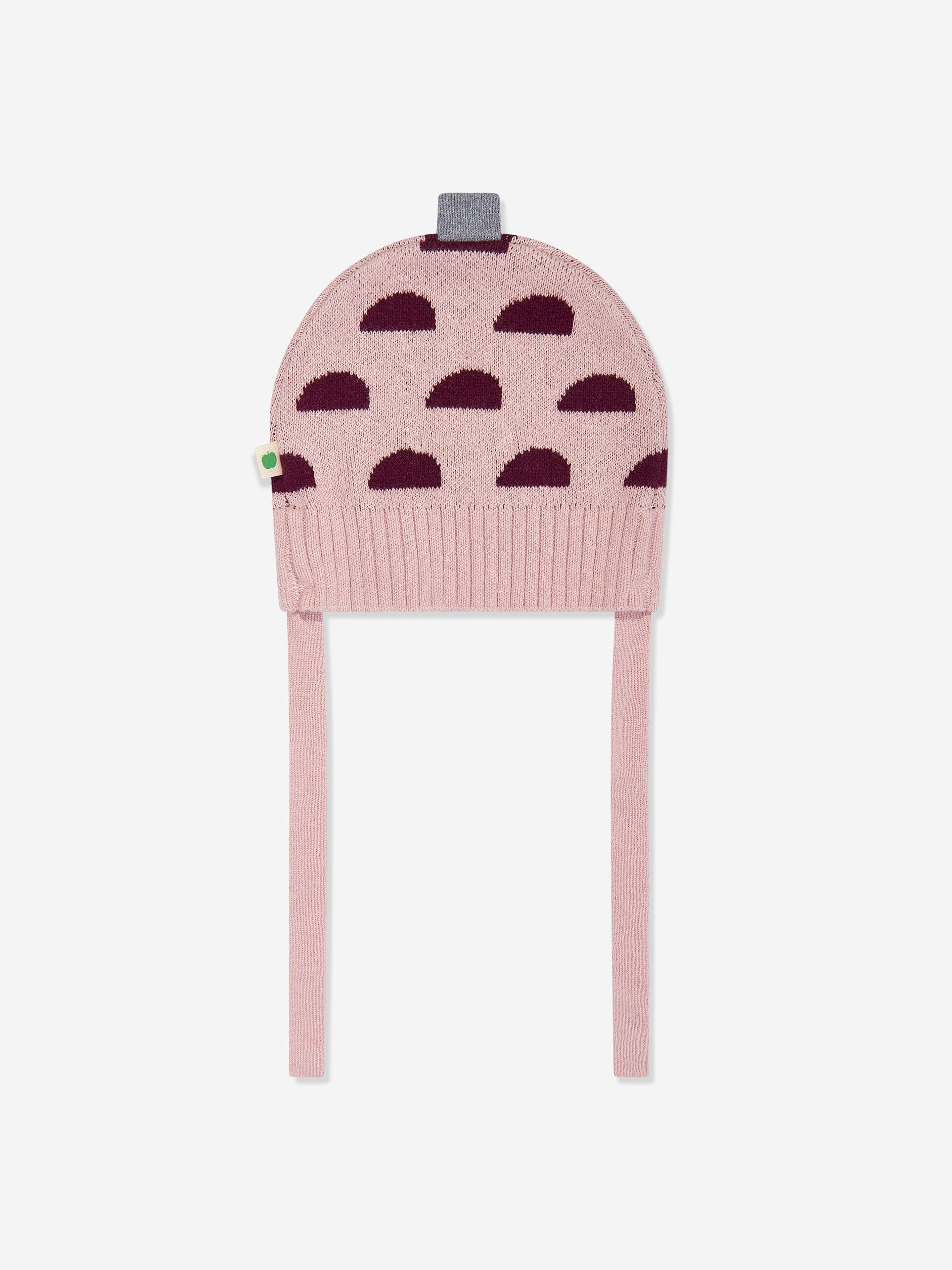 Baby Girls Pippin Acorn Knit Hat in Pink