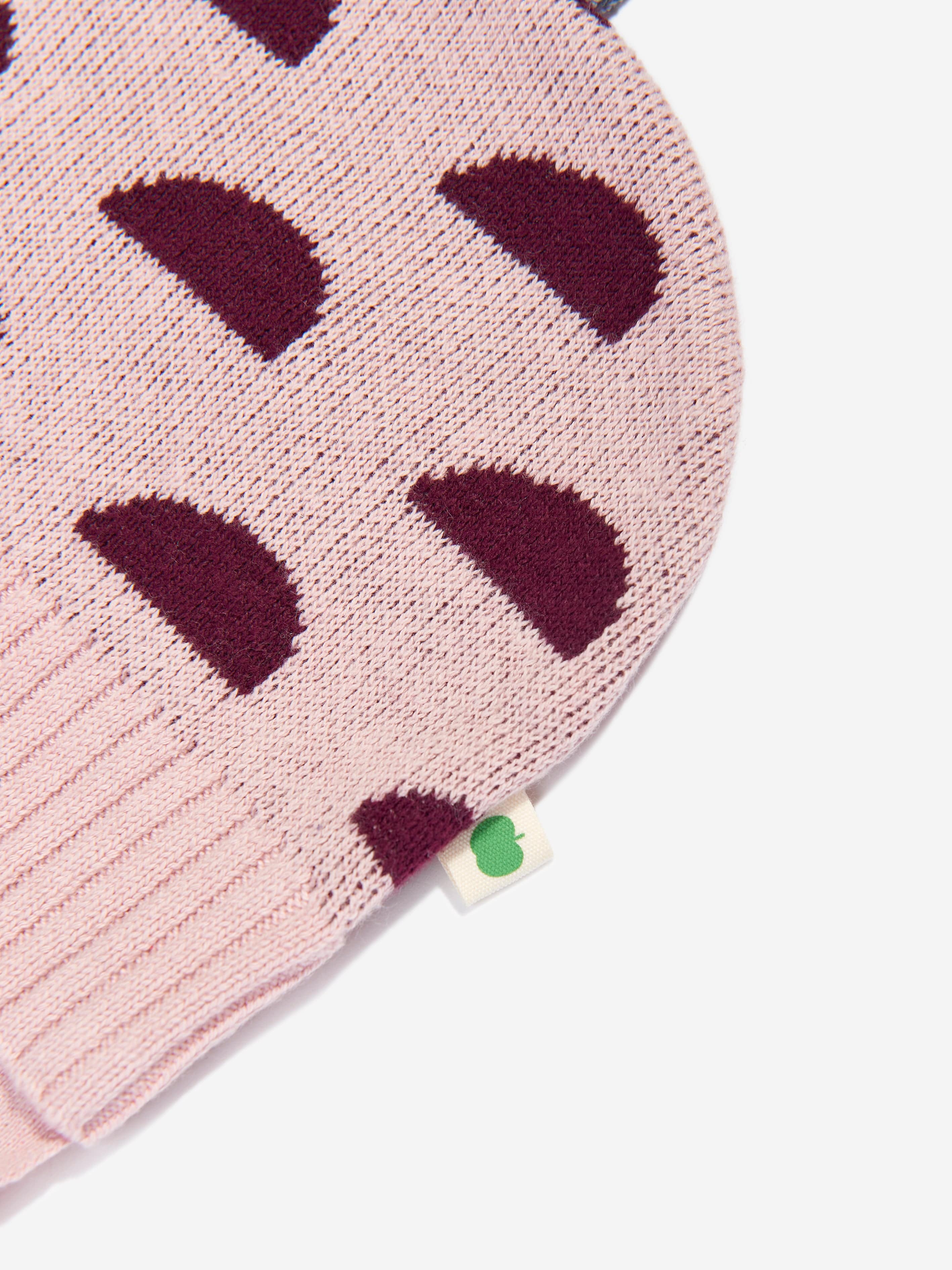 Baby Girls Pippin Acorn Knit Hat in Pink