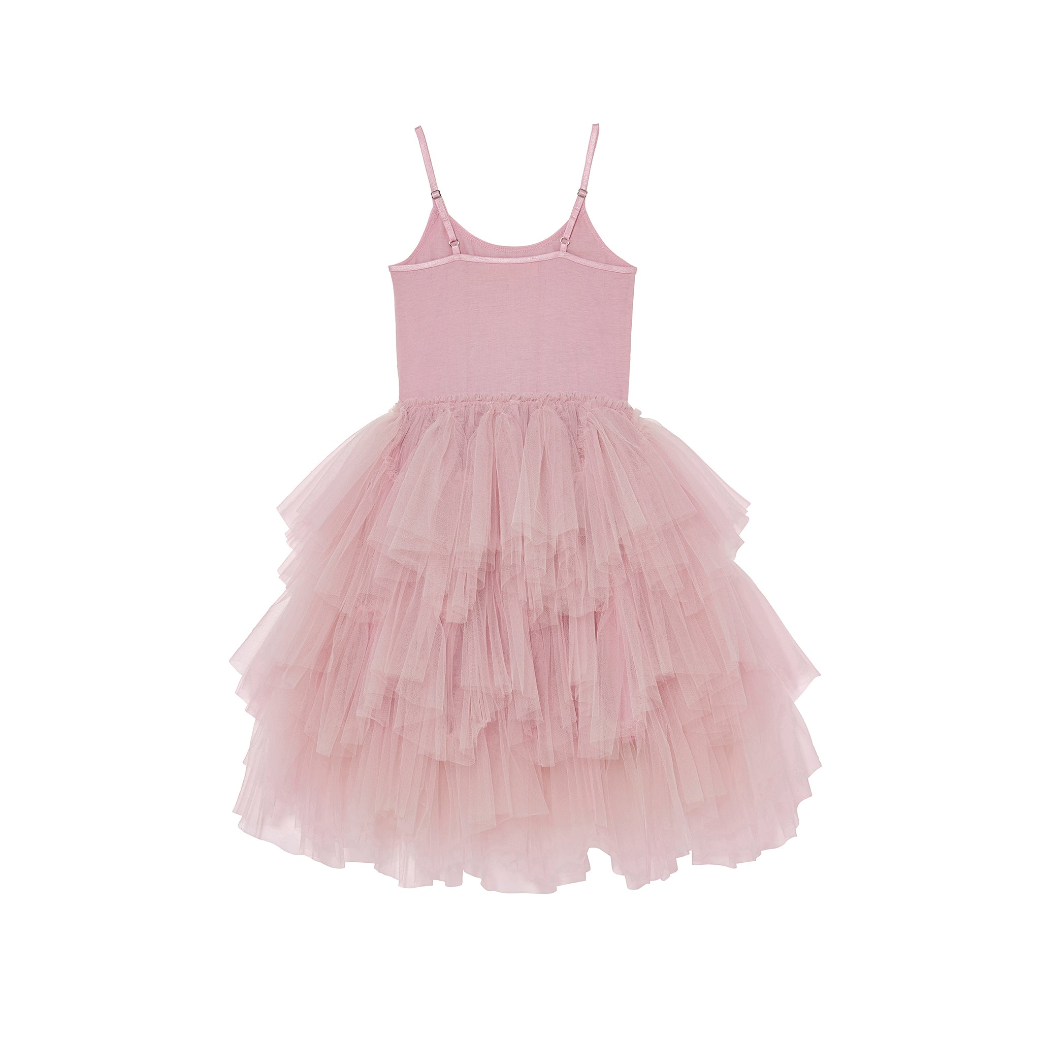 Girls Pink Feathered Tutu Dress