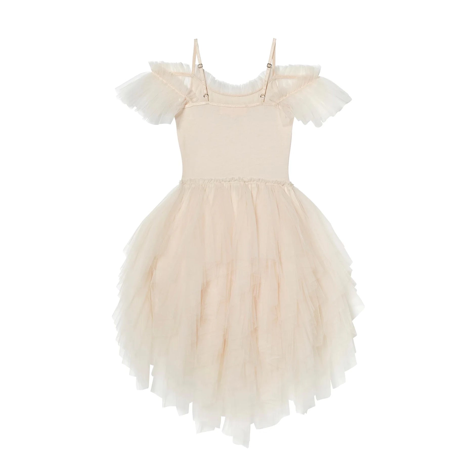 Girls Beige Pearls Tutu Dress