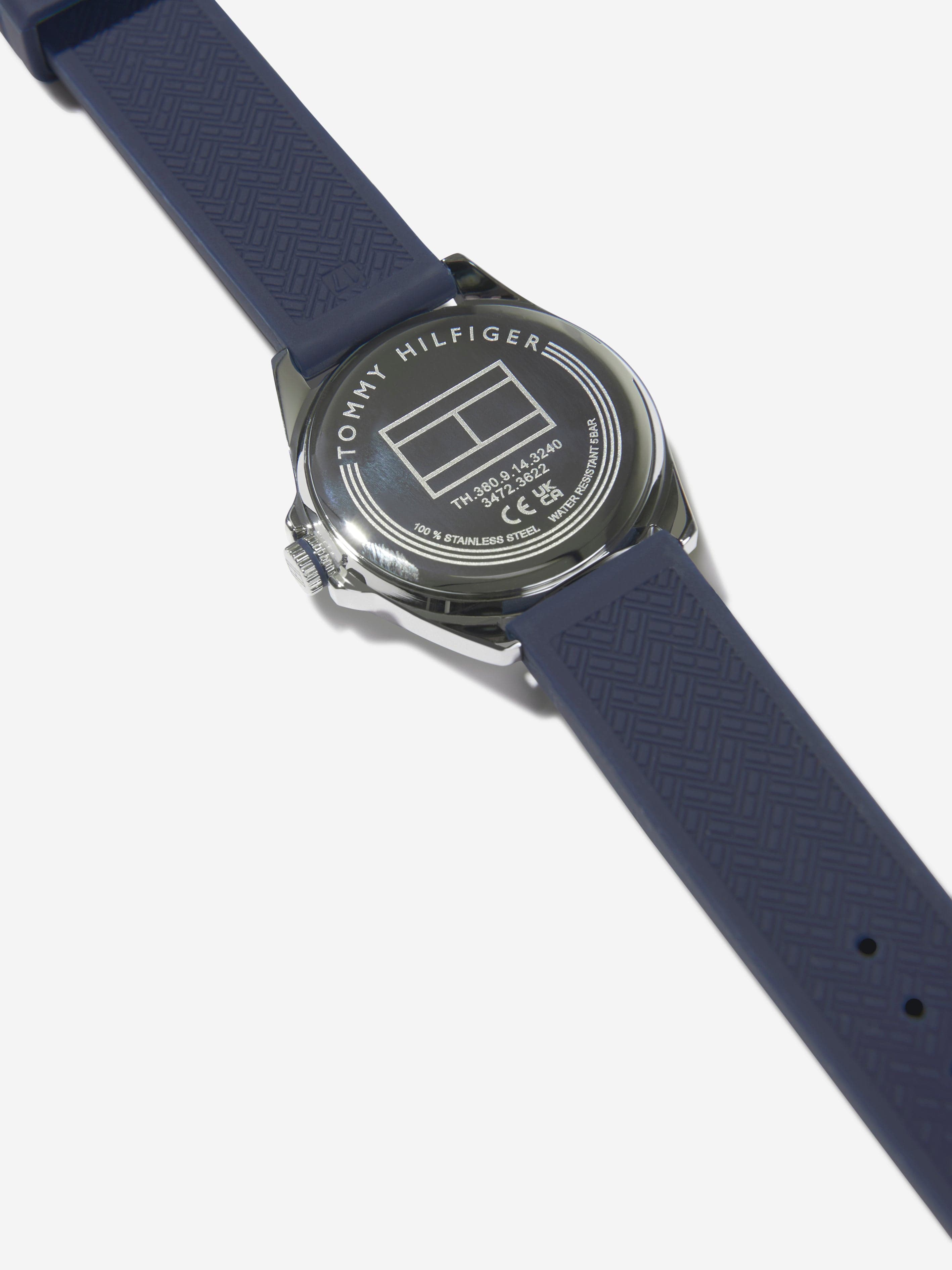 Tommy Hilfiger Boys Logo Strap Watch in Navy (34mm)
