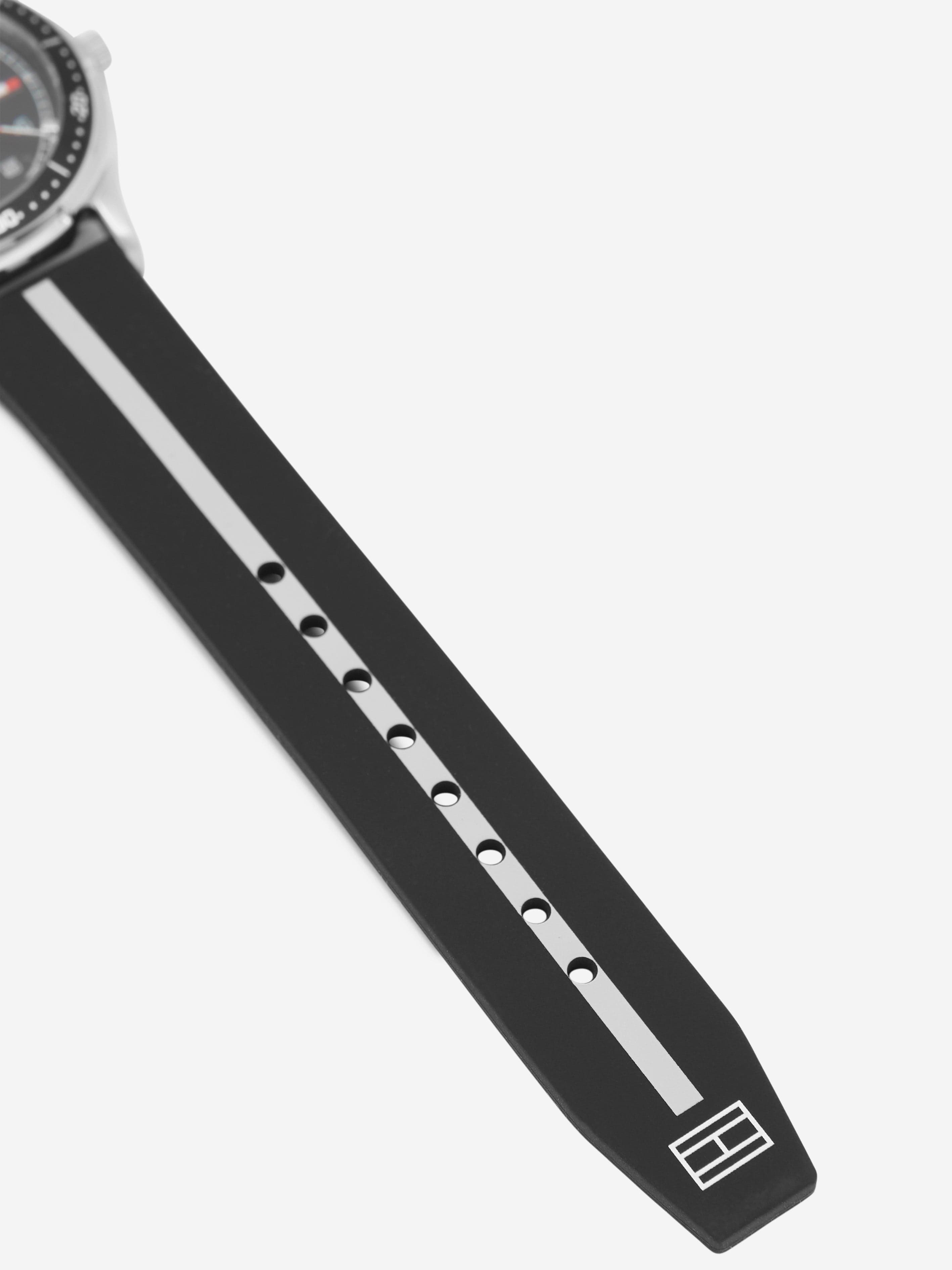 Tommy Hilfiger Boys Logo Strap Watch in Black in (34mm)
