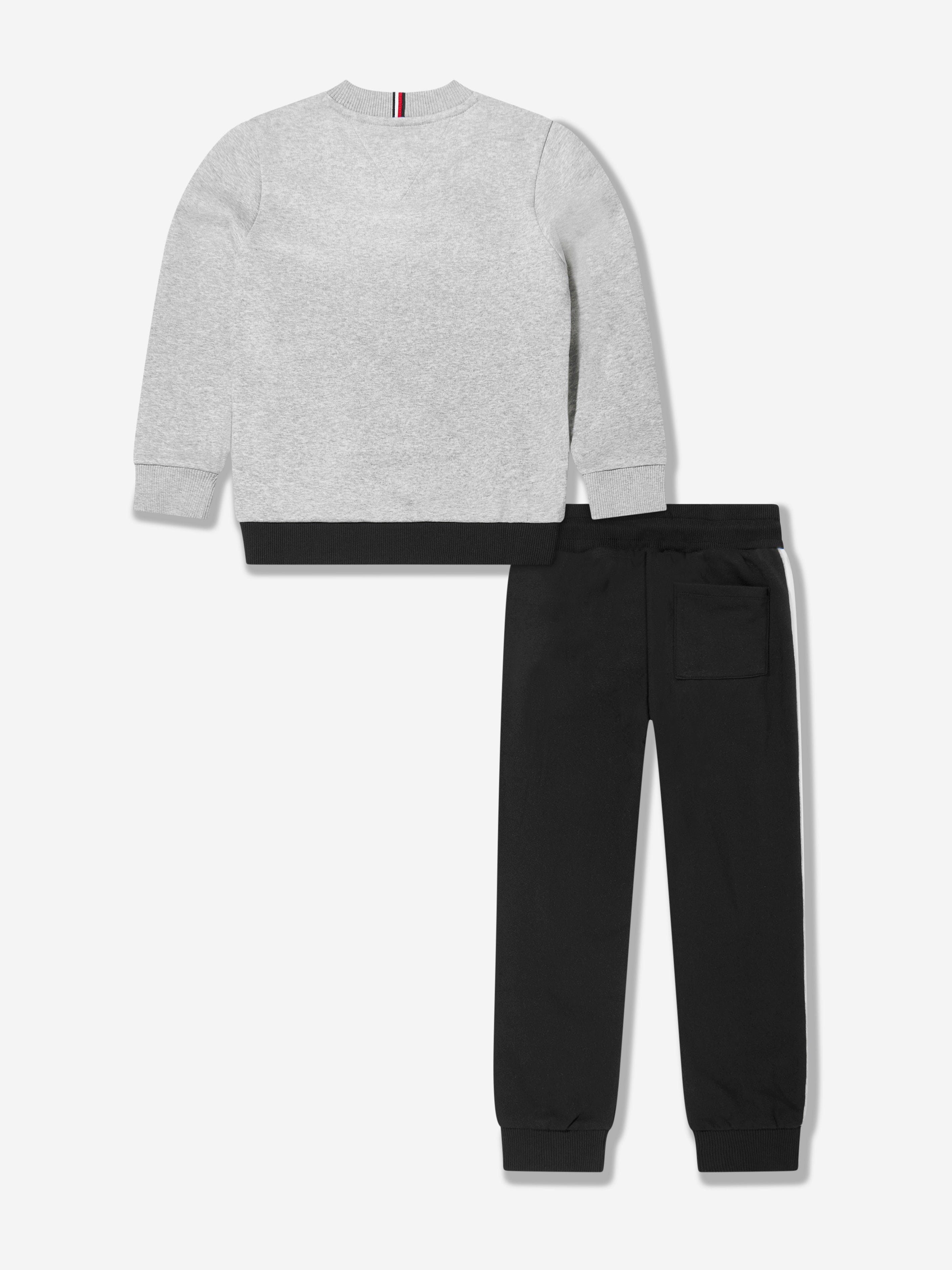 Tommy Hilfiger Boys Colourblock Fleece Tracksuit in Black