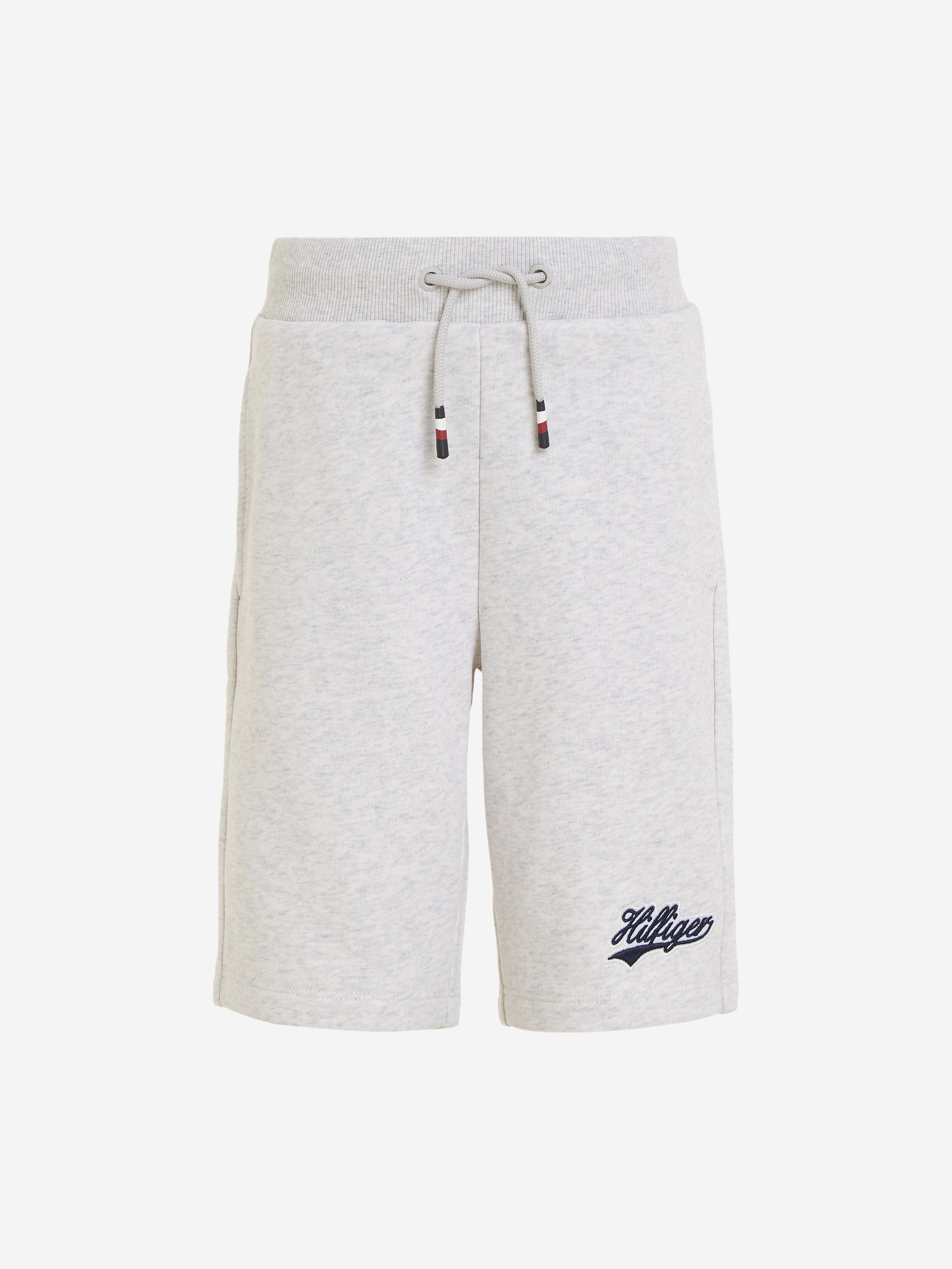 Tommy Hilfiger Boys Logo Script Shorts in Ivory