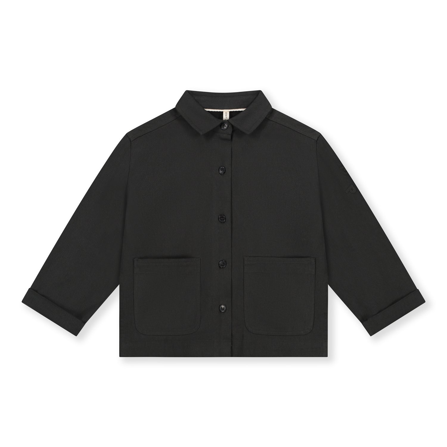 Boys & Girls Black Cotton Jacket