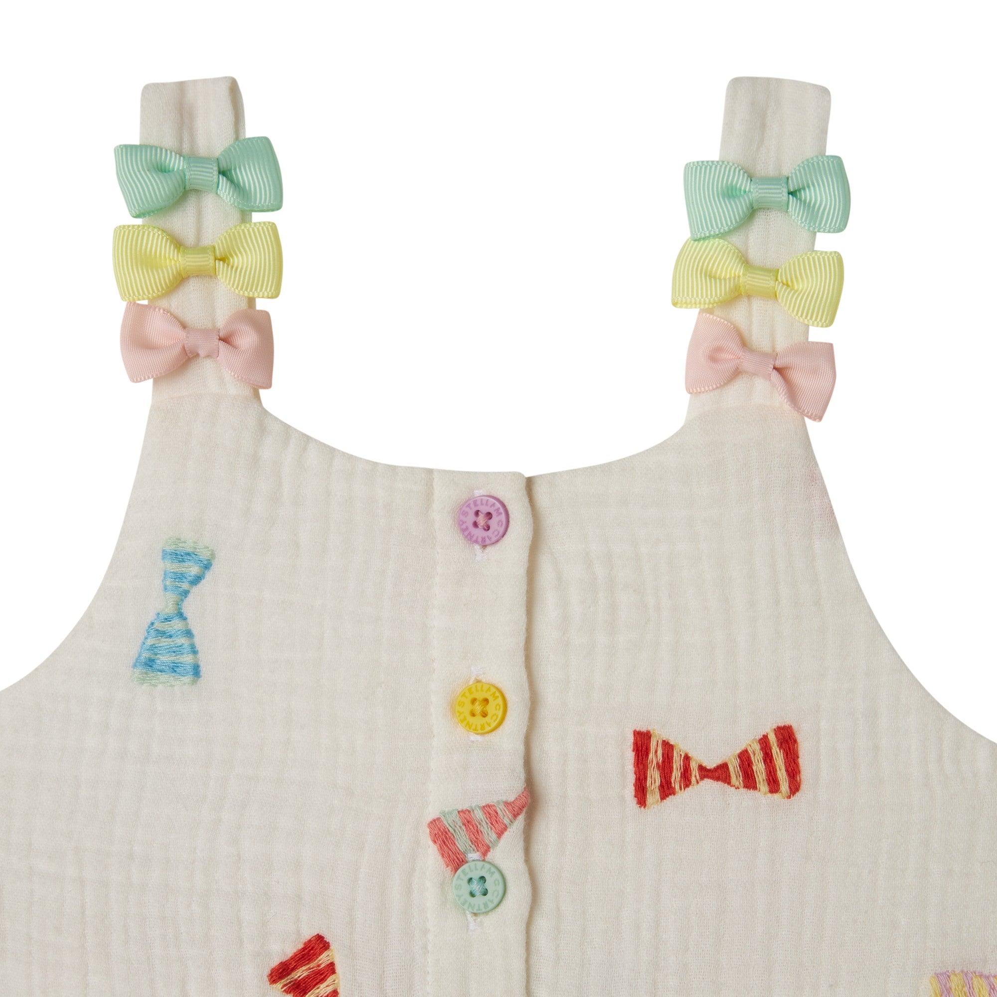 Baby Girls White Embroidered Dress Set