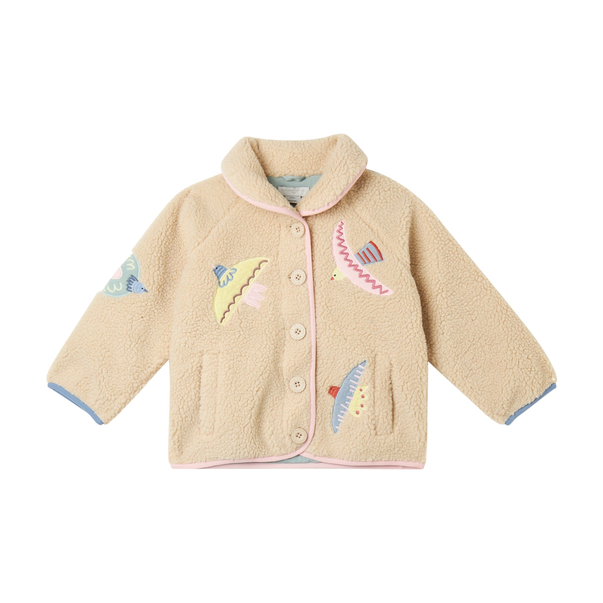 Girls Beige Sherpa Jacket