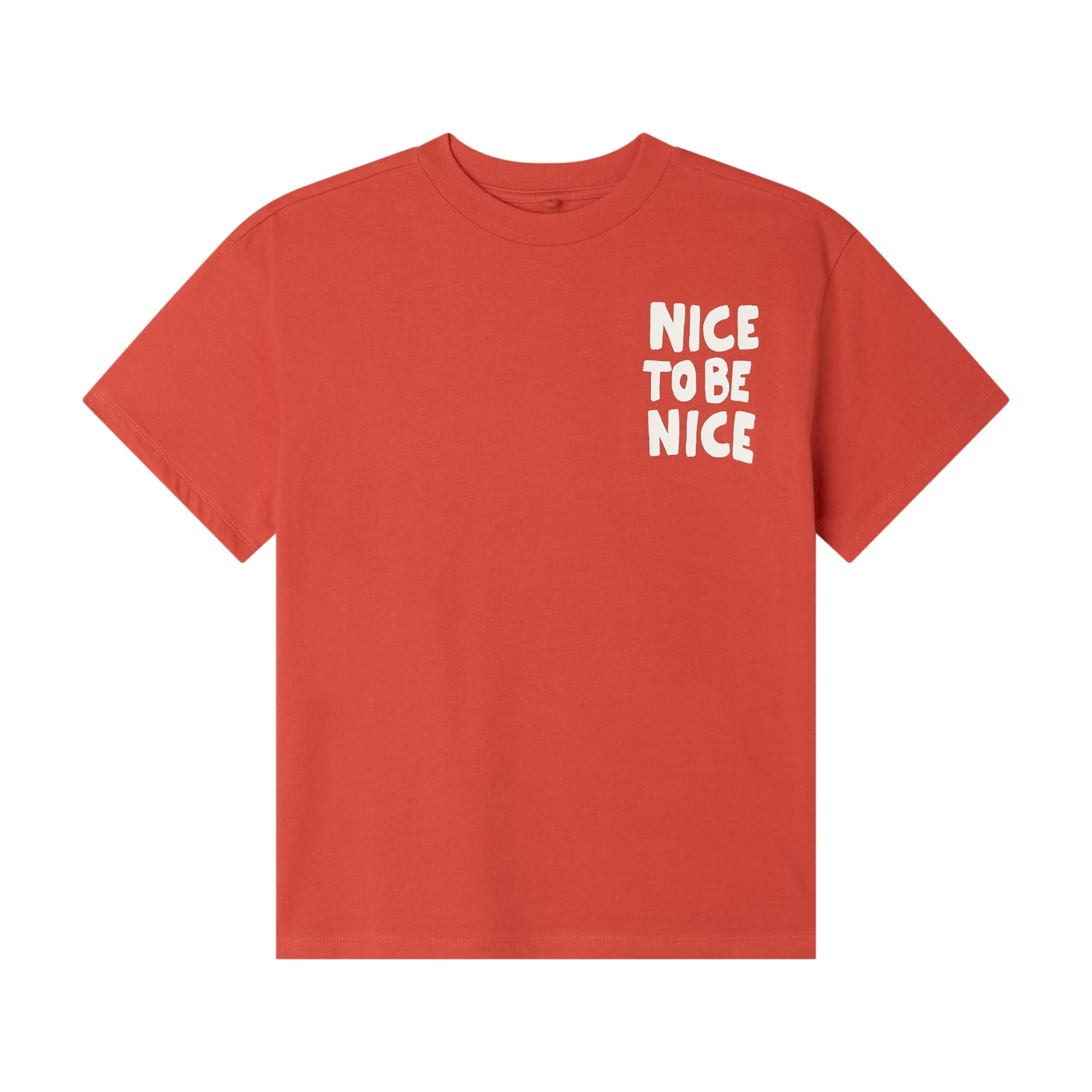 Boys Red Logo Cotton T-Shirt