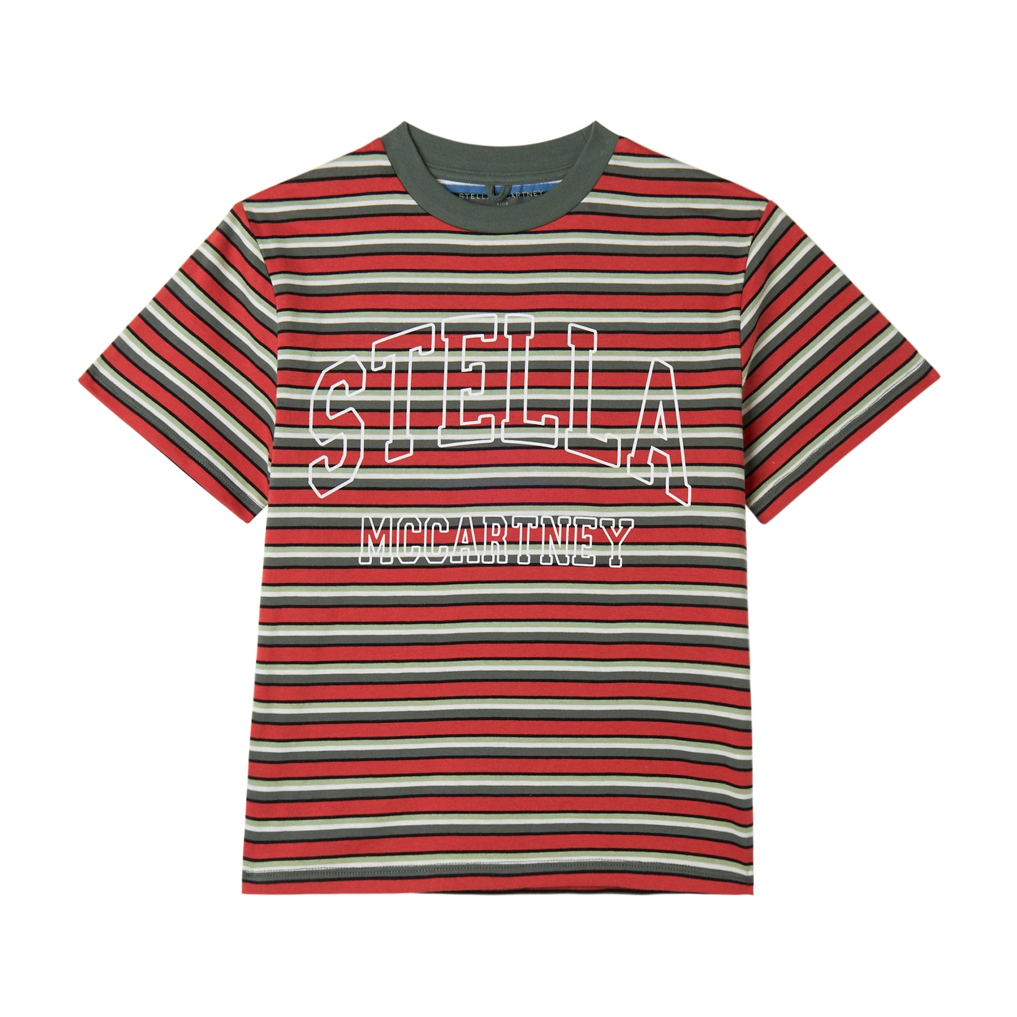 Boys Red Stripes Cotton T-Shirt