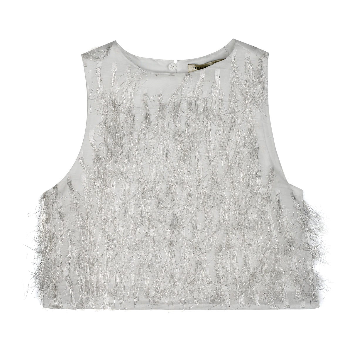 Girls Silver Tassel Vest