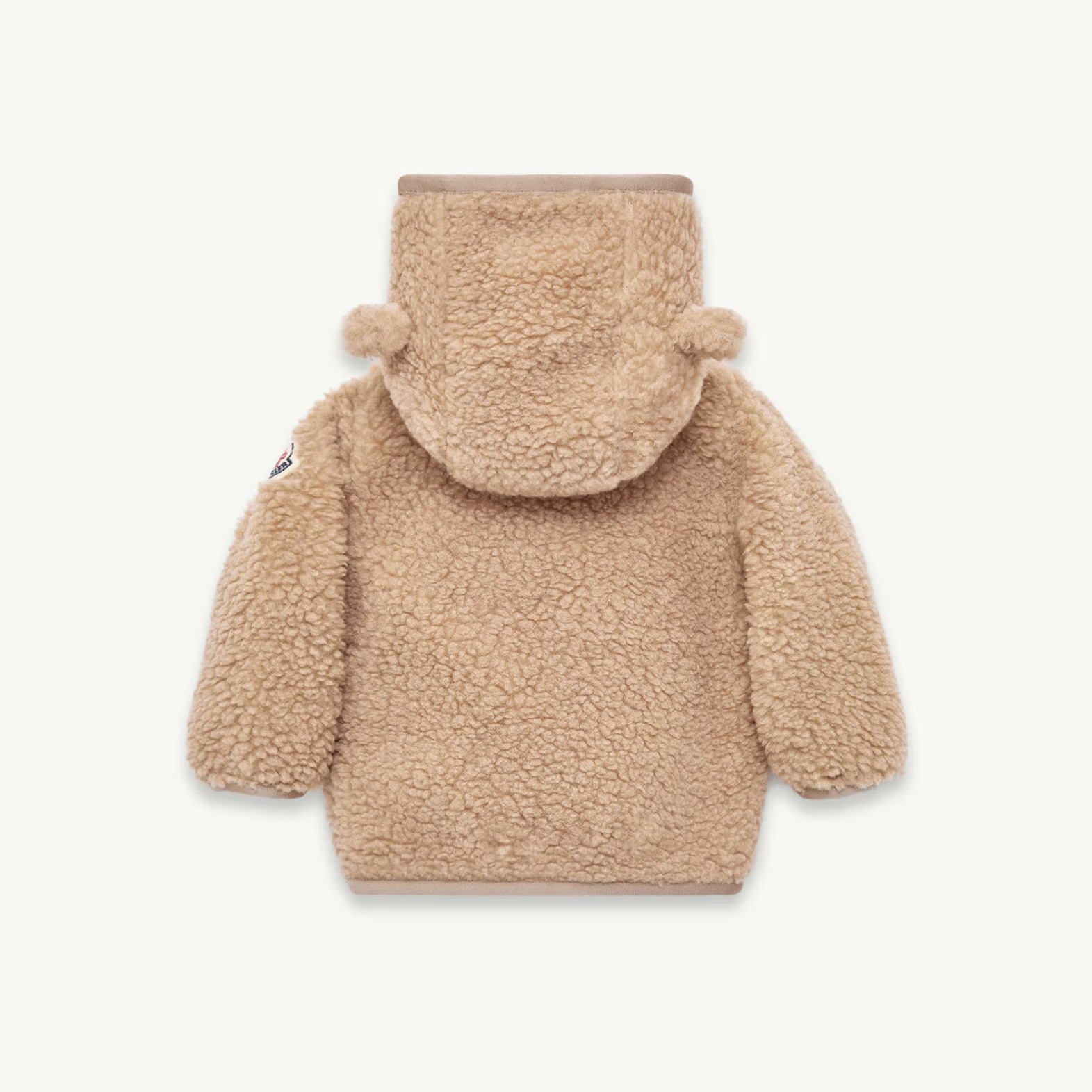 Baby Boys & Girls Brown Fleece Zip-Up Top