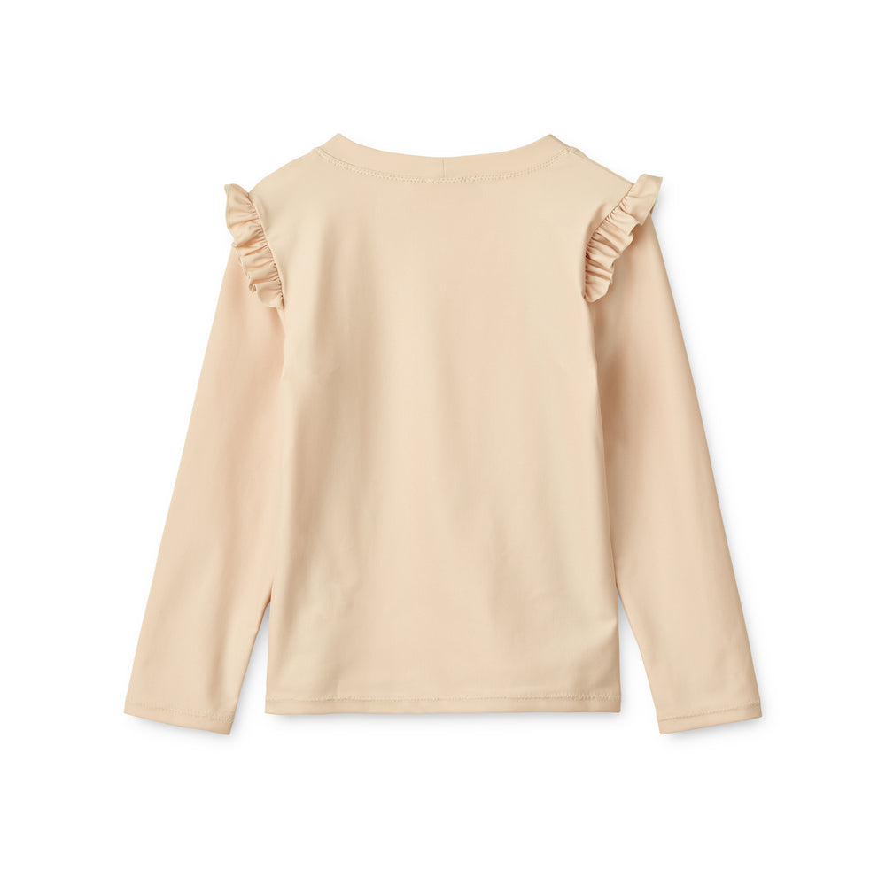 Girls Beige Swim T-Shirt