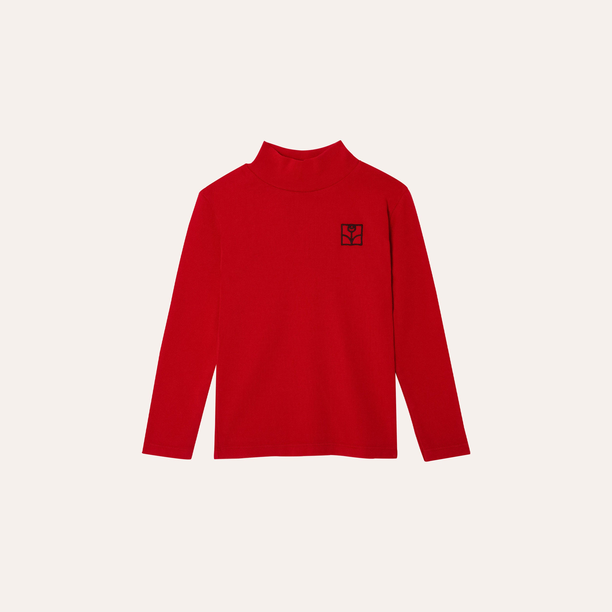 Boys & Girls Red Logo Cotton T-Shirt