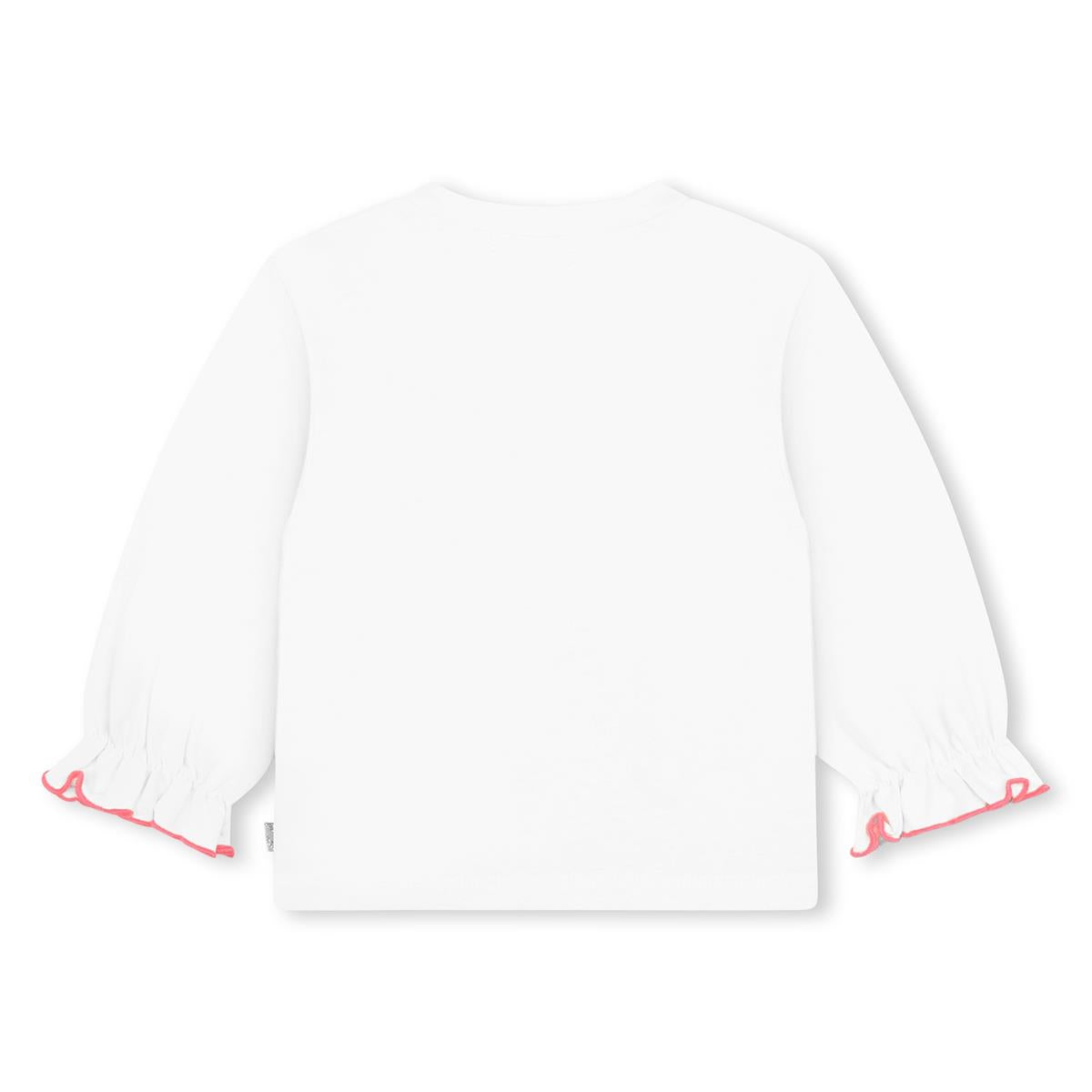 Baby Girls White Printed T-Shirt