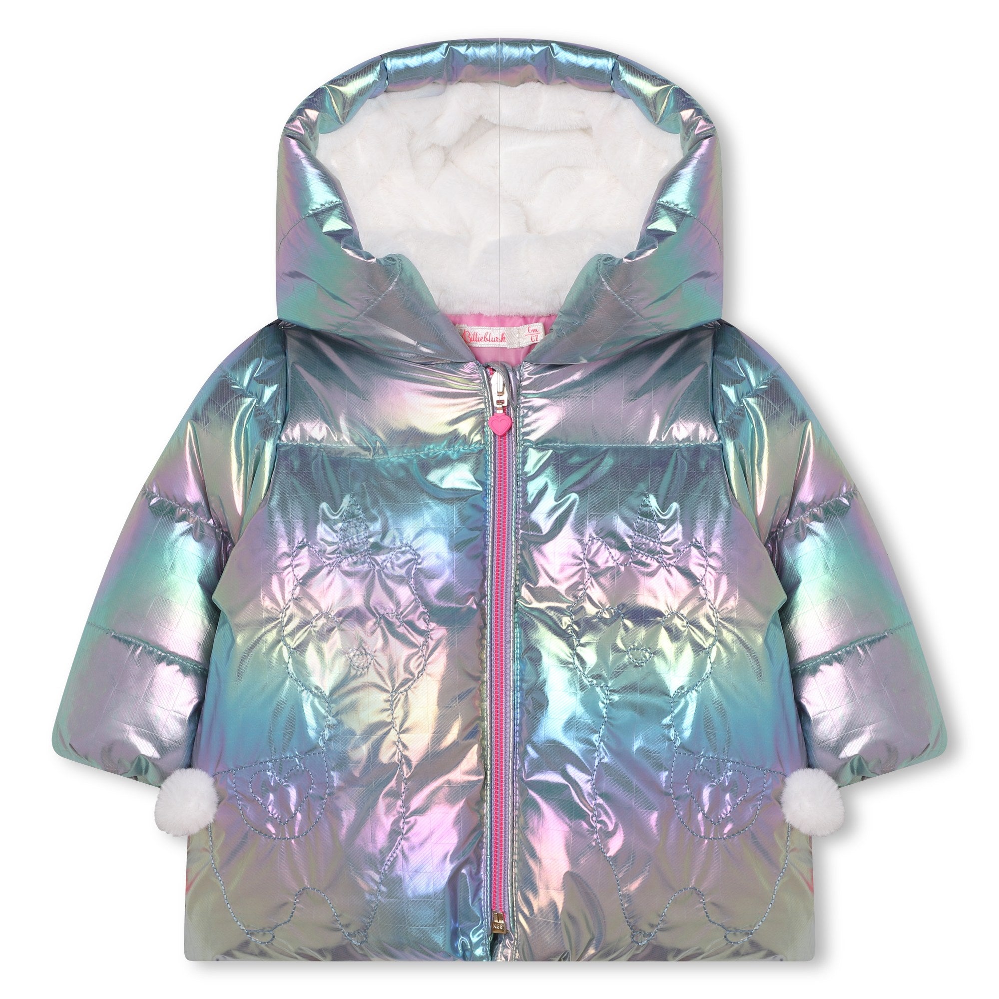 Girls Multicolor Padded Jacket