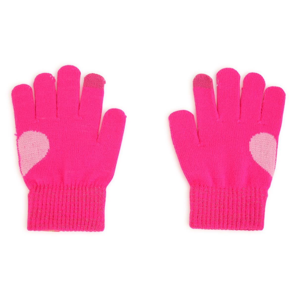 Girls Pink Gloves