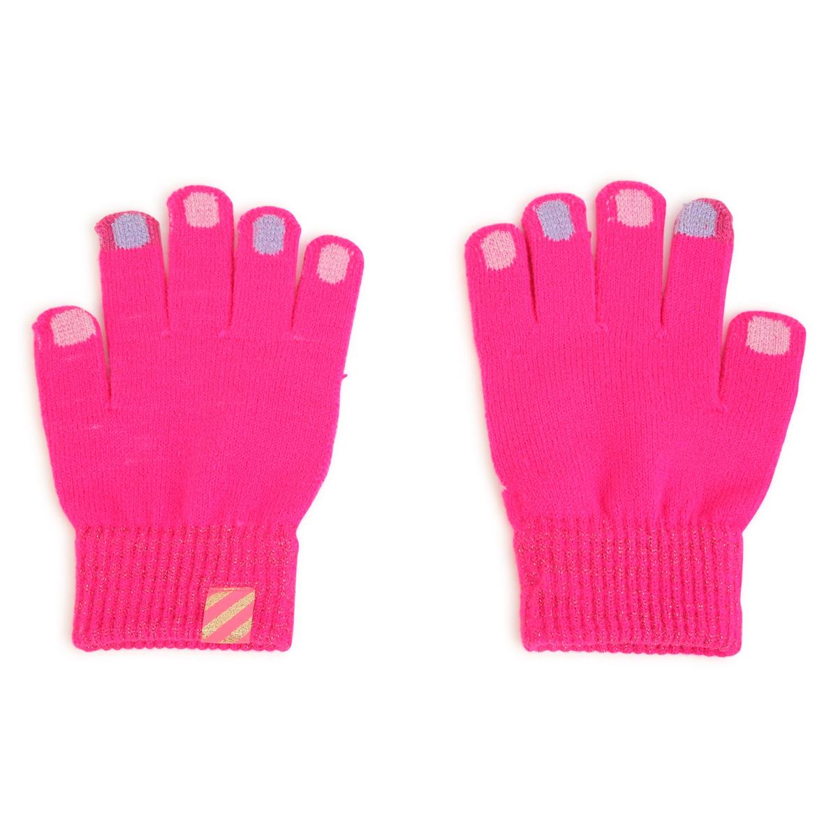 Girls Pink Gloves