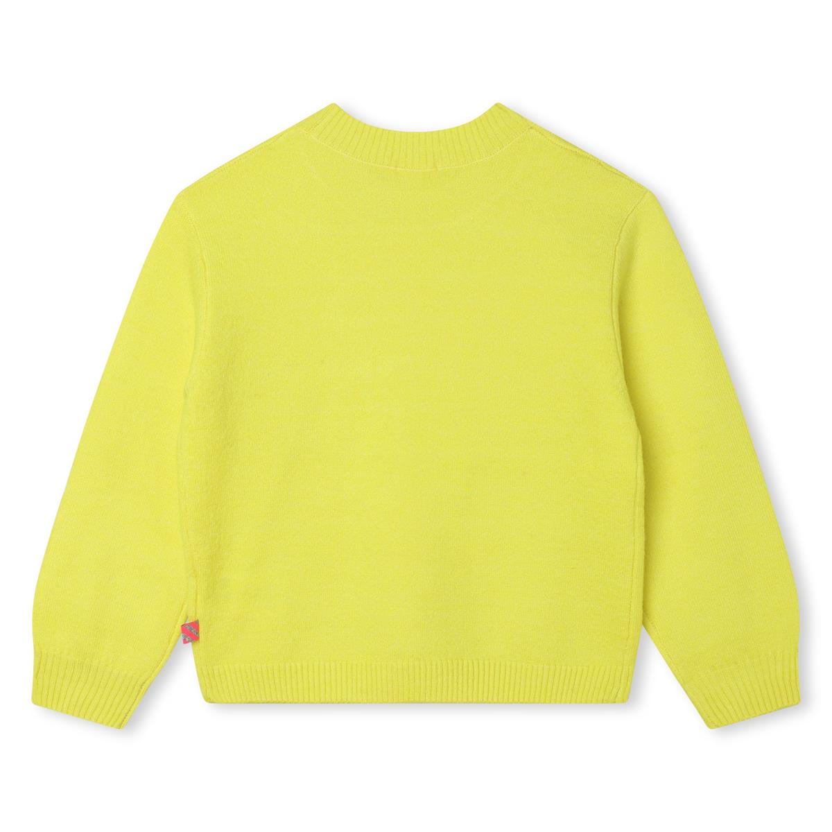 Girls Yellow Sequin Sweater