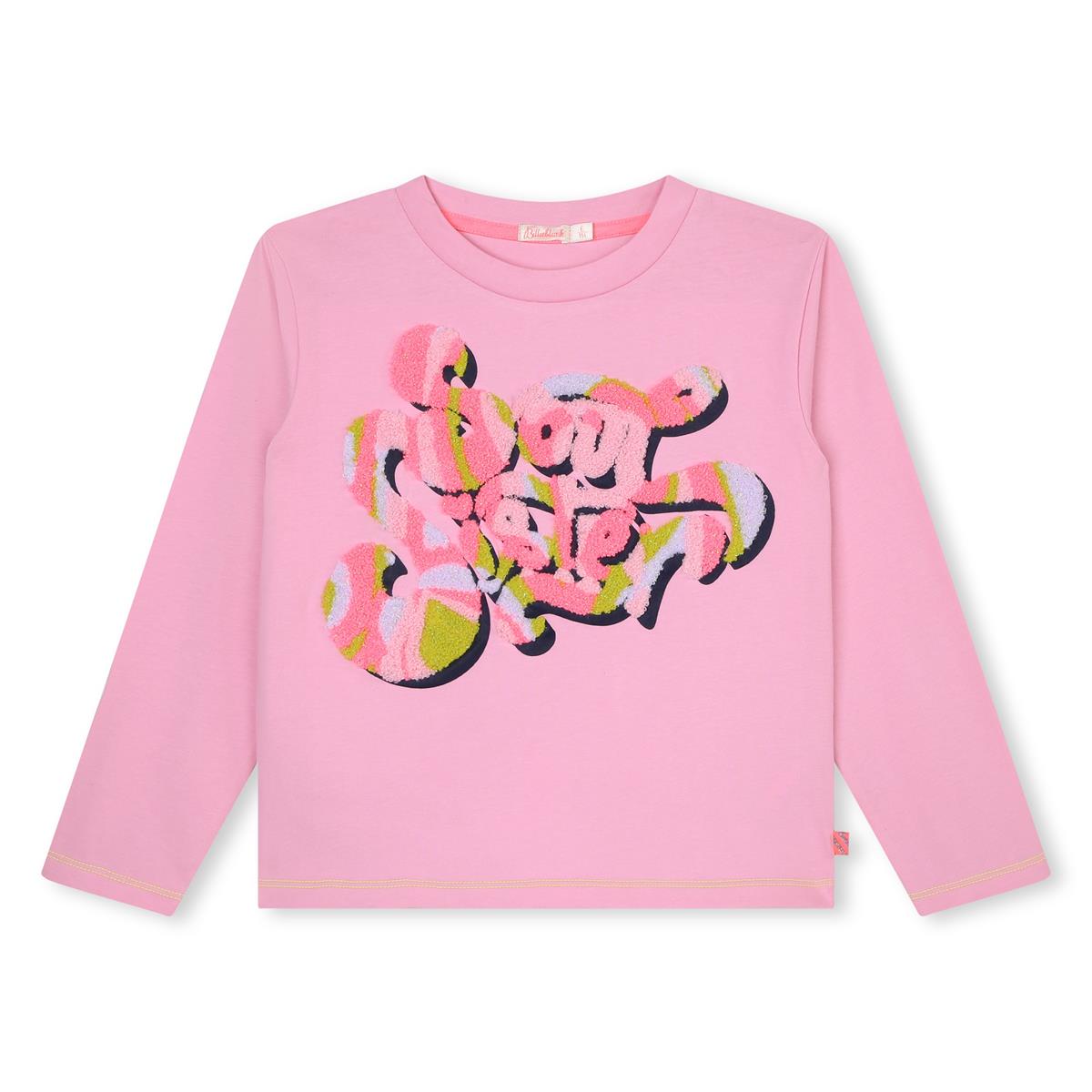 Girls Pink Printed T-Shirt