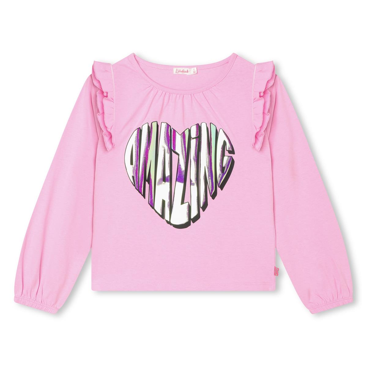Girls Pink Heart T-Shirt