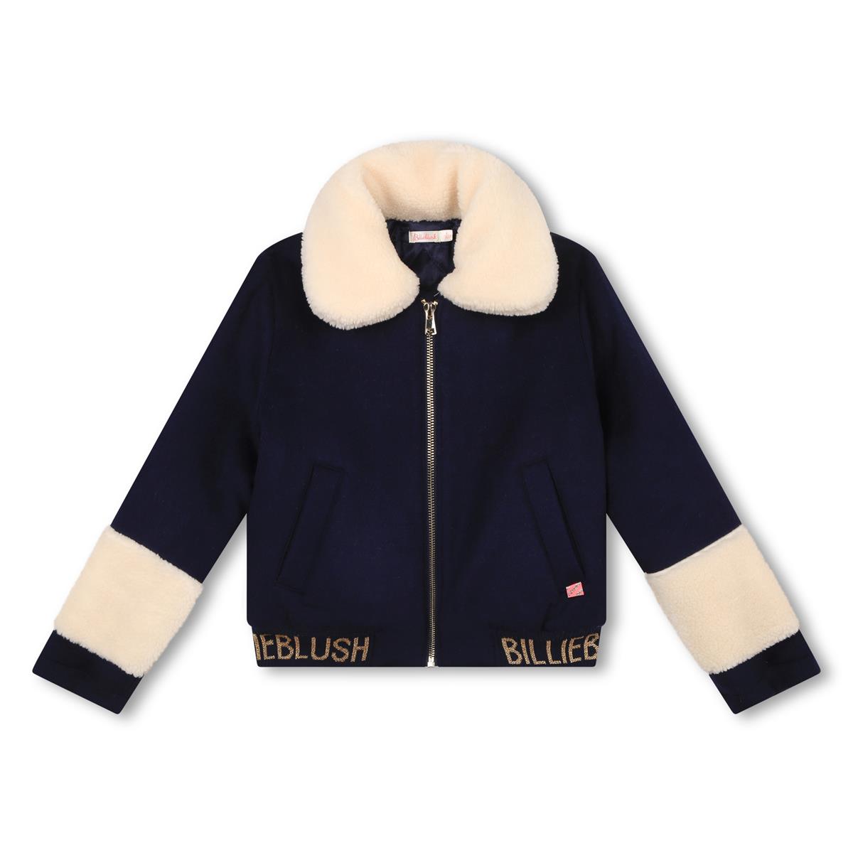 Girls Blue Wool Jacket