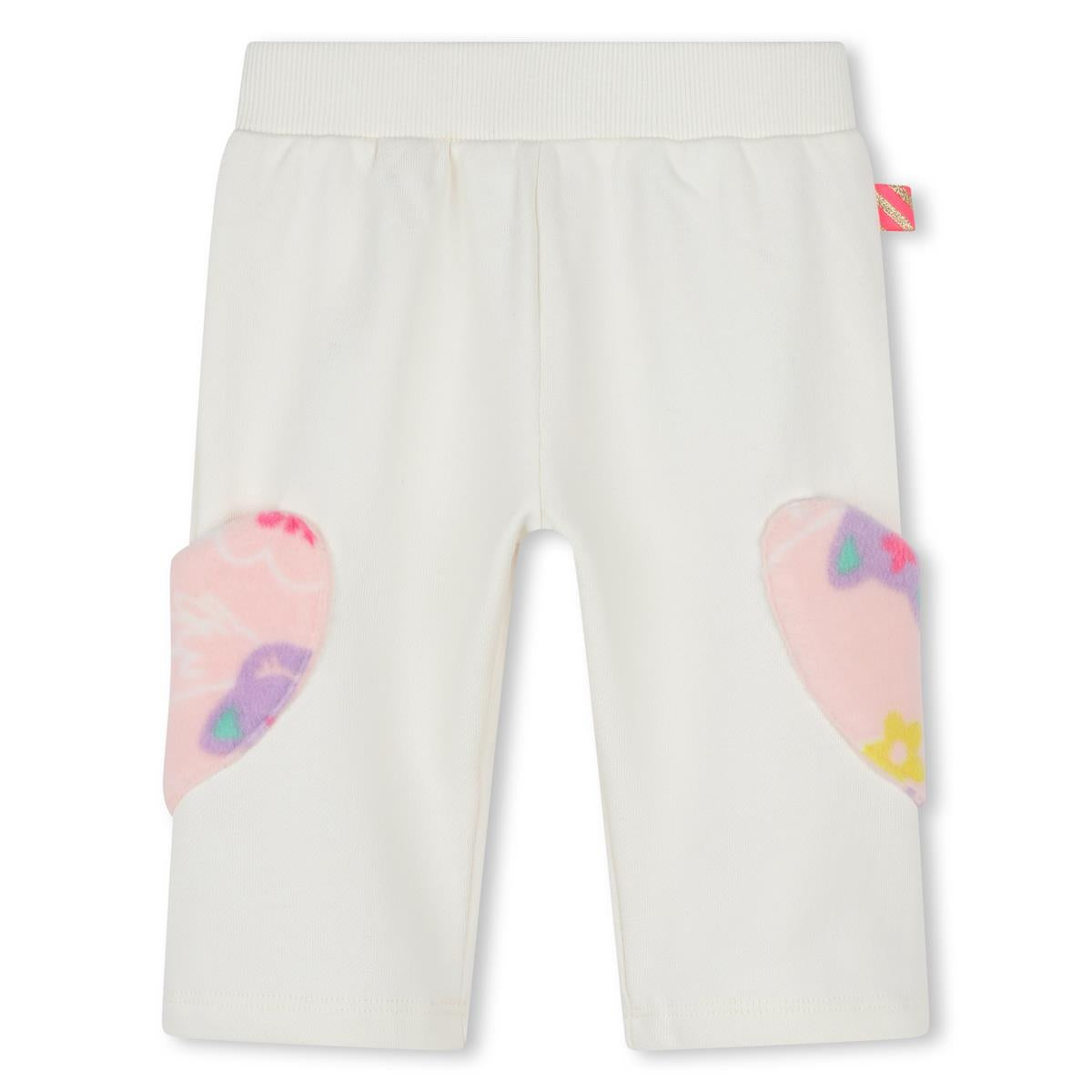 Baby Girls White Cotton Leggings