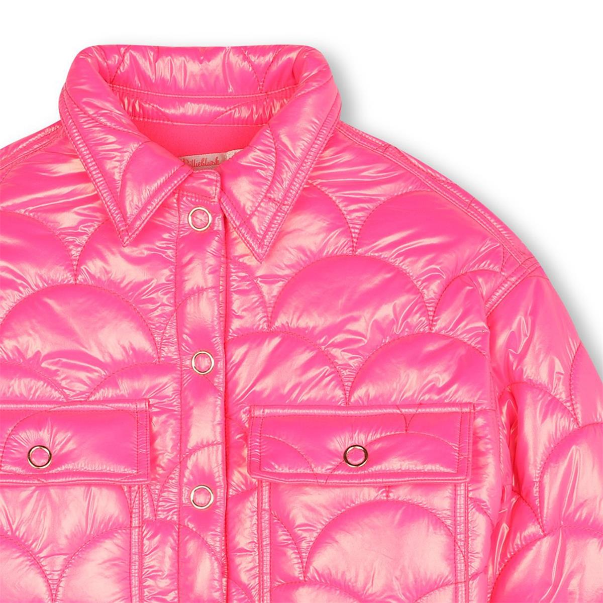 Girls Bright Pink Padded Jacket