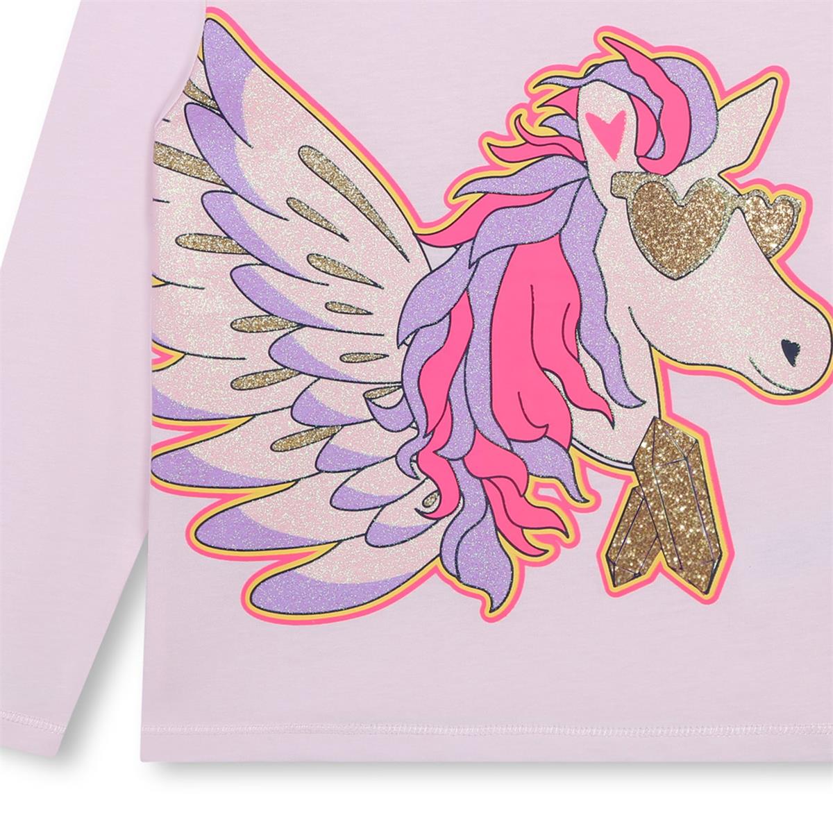Girls Rose Printed Cotton T-Shirt