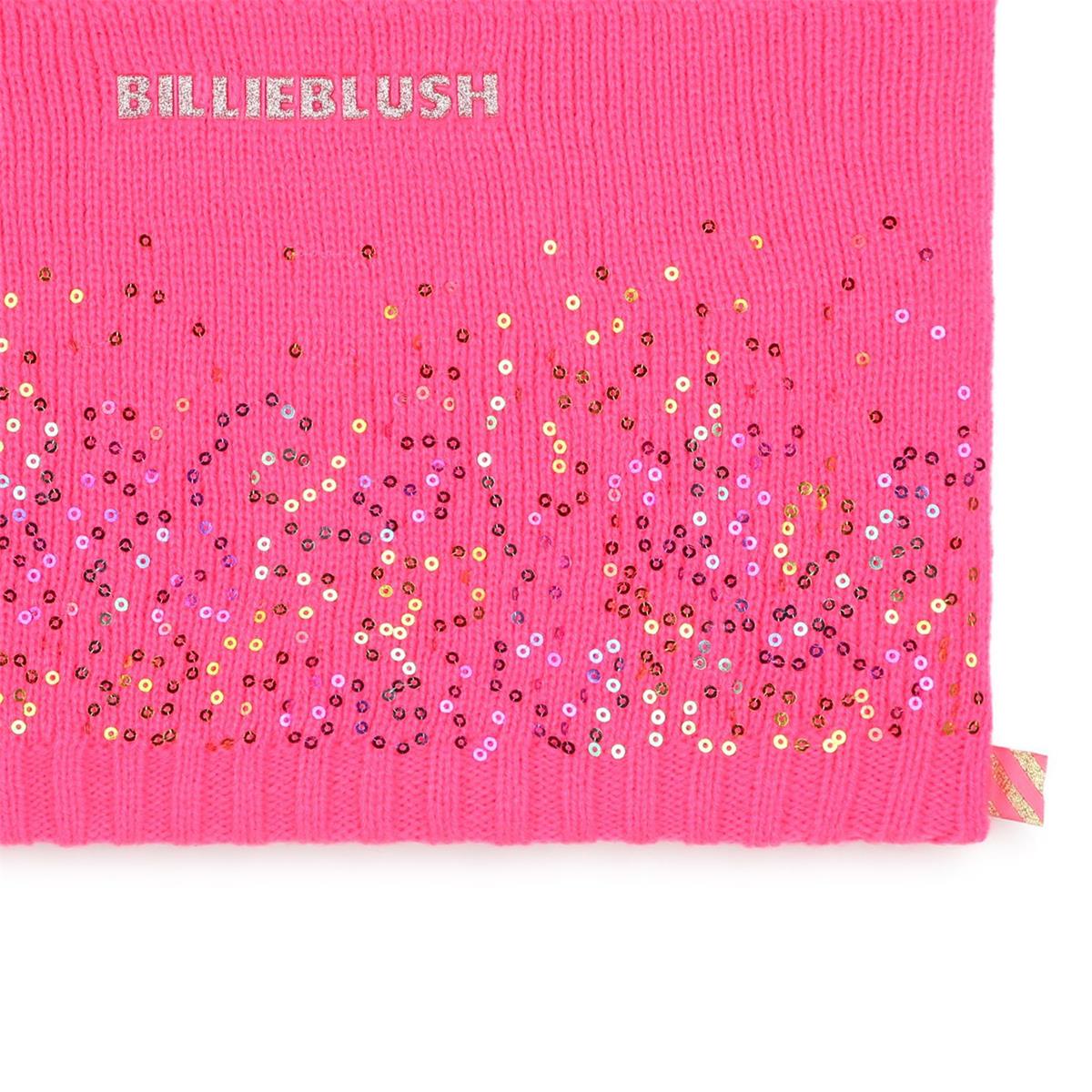 Girls Pink Sequin Scarf