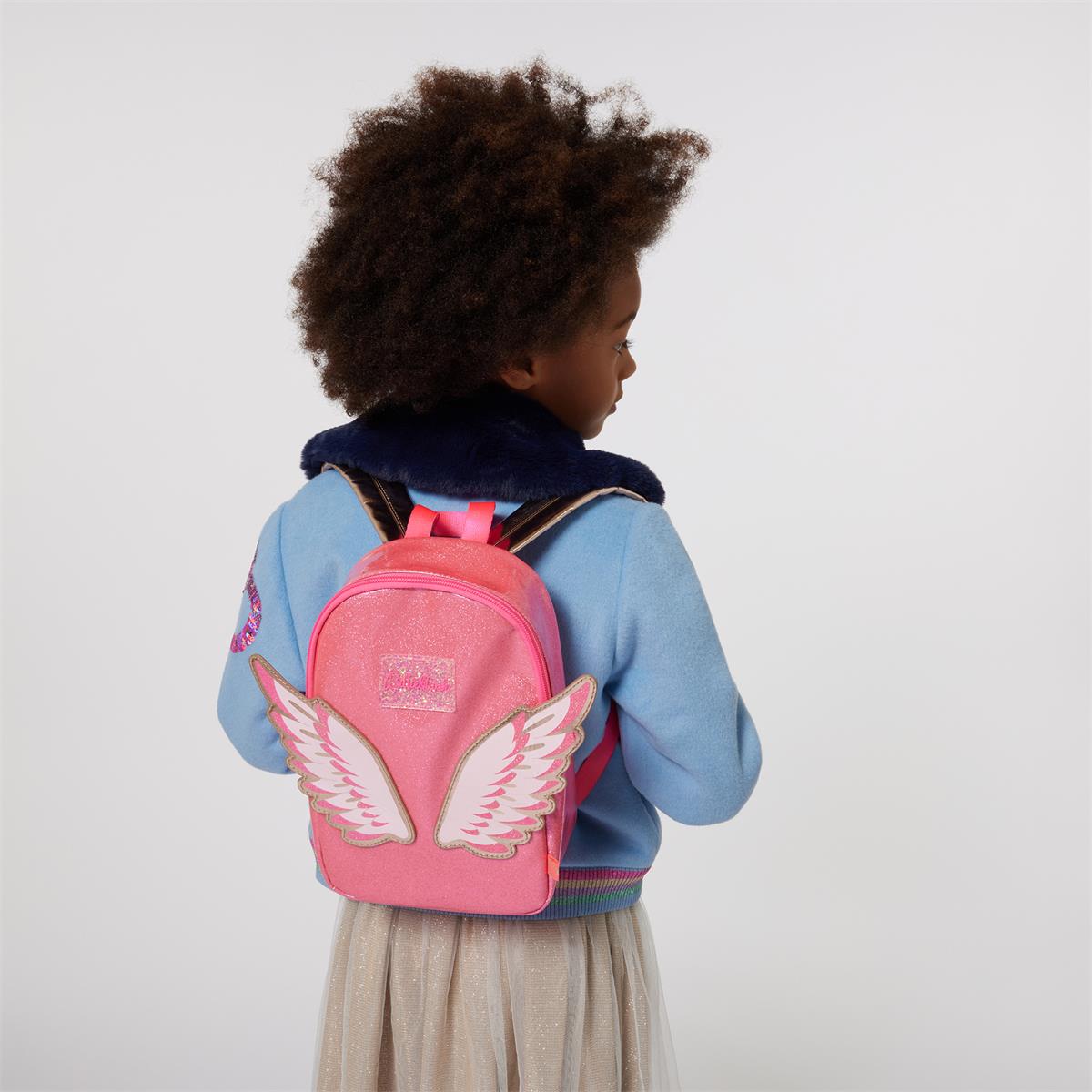 Girls Pink Backpack(27x18x10cm)