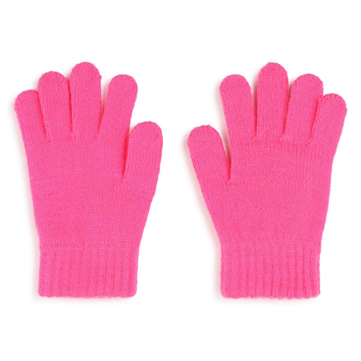 Girls Pink Mittens