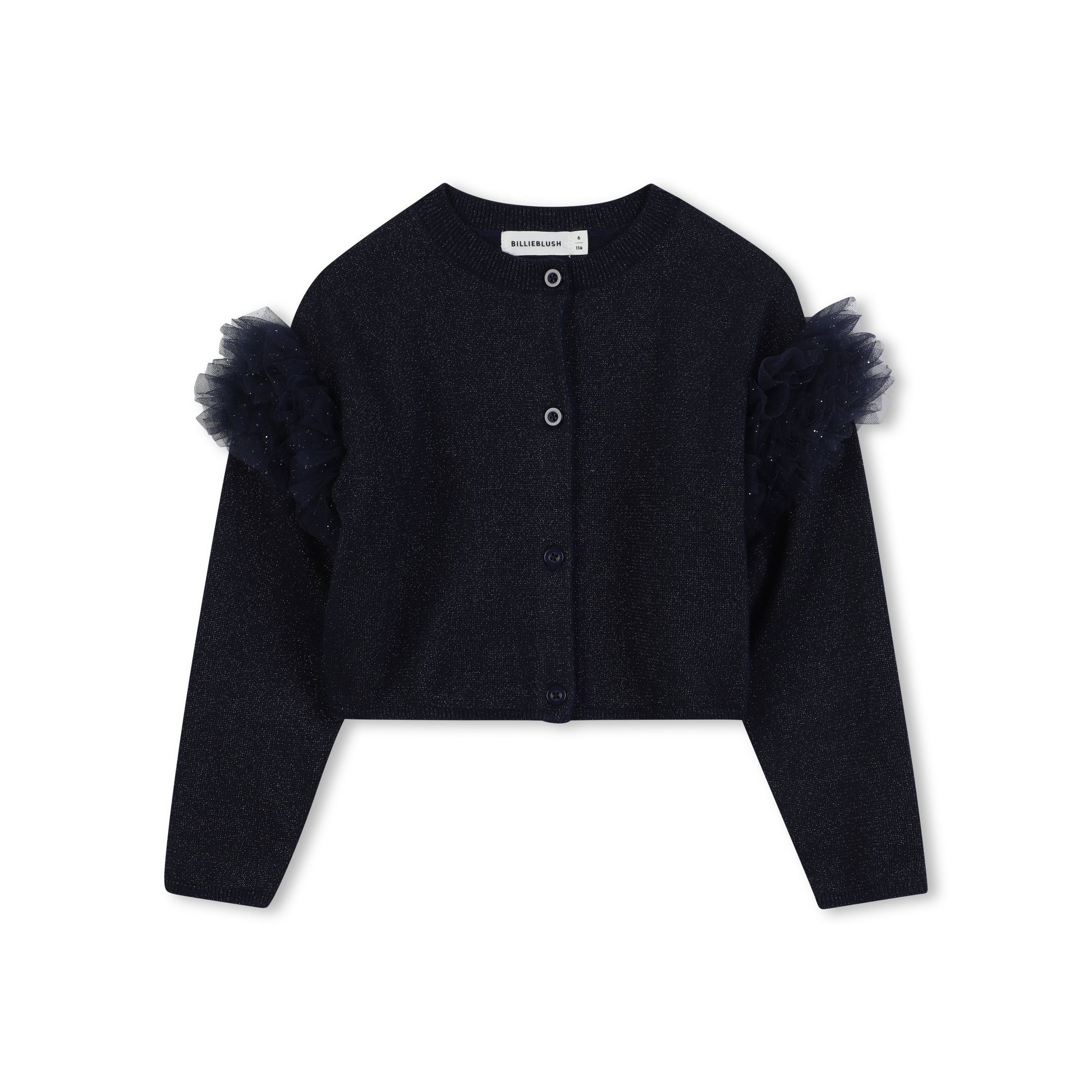 Girls Dark Grey Knit Cardigan