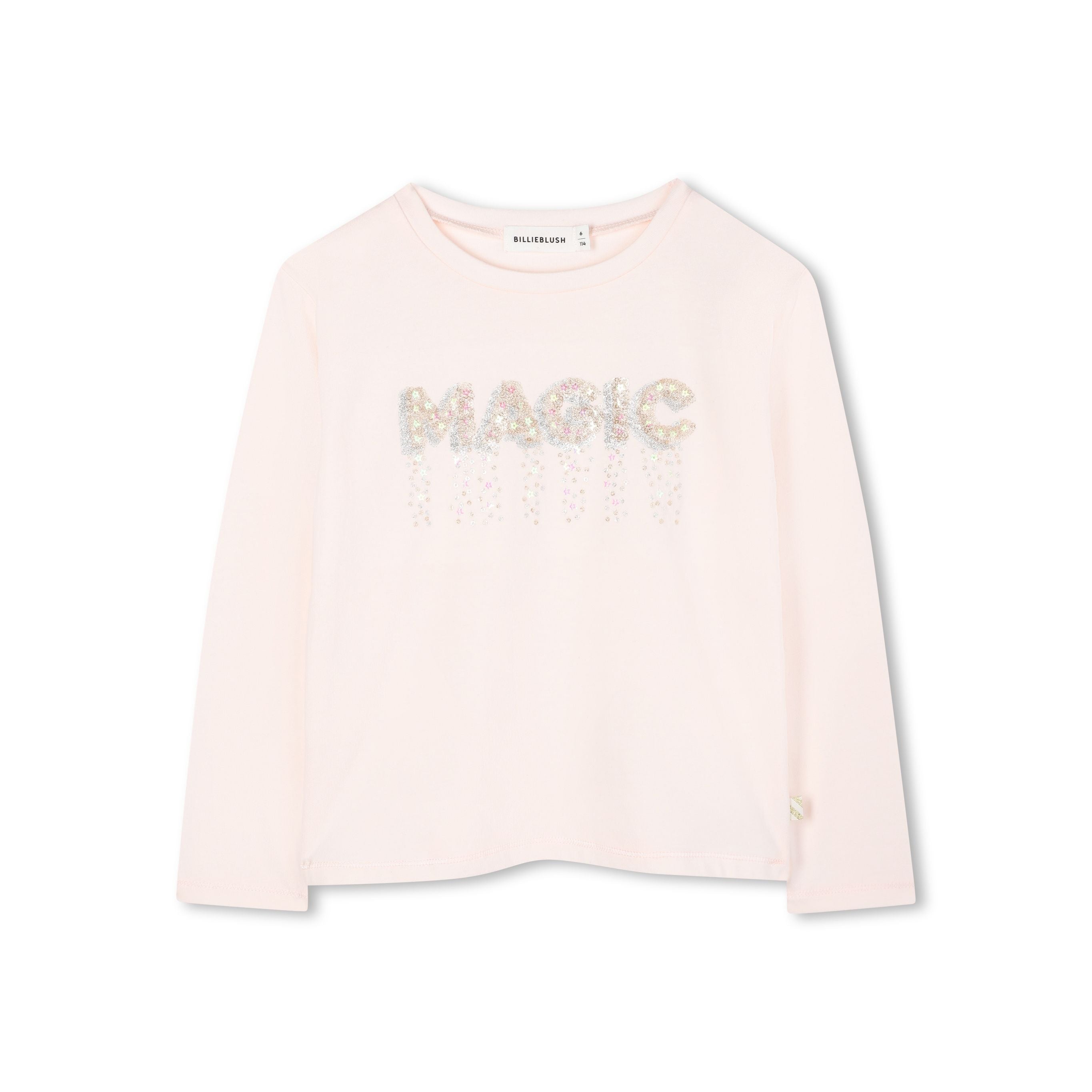 Girls Pale Pink Cotton T-Shirt