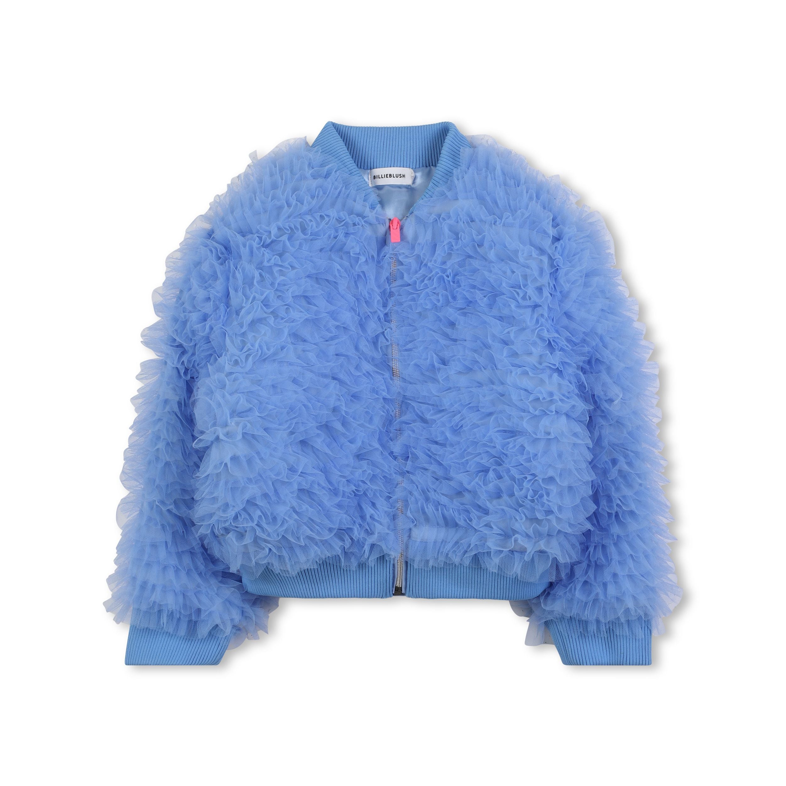 Girls Blue Tulle Padded Jacket