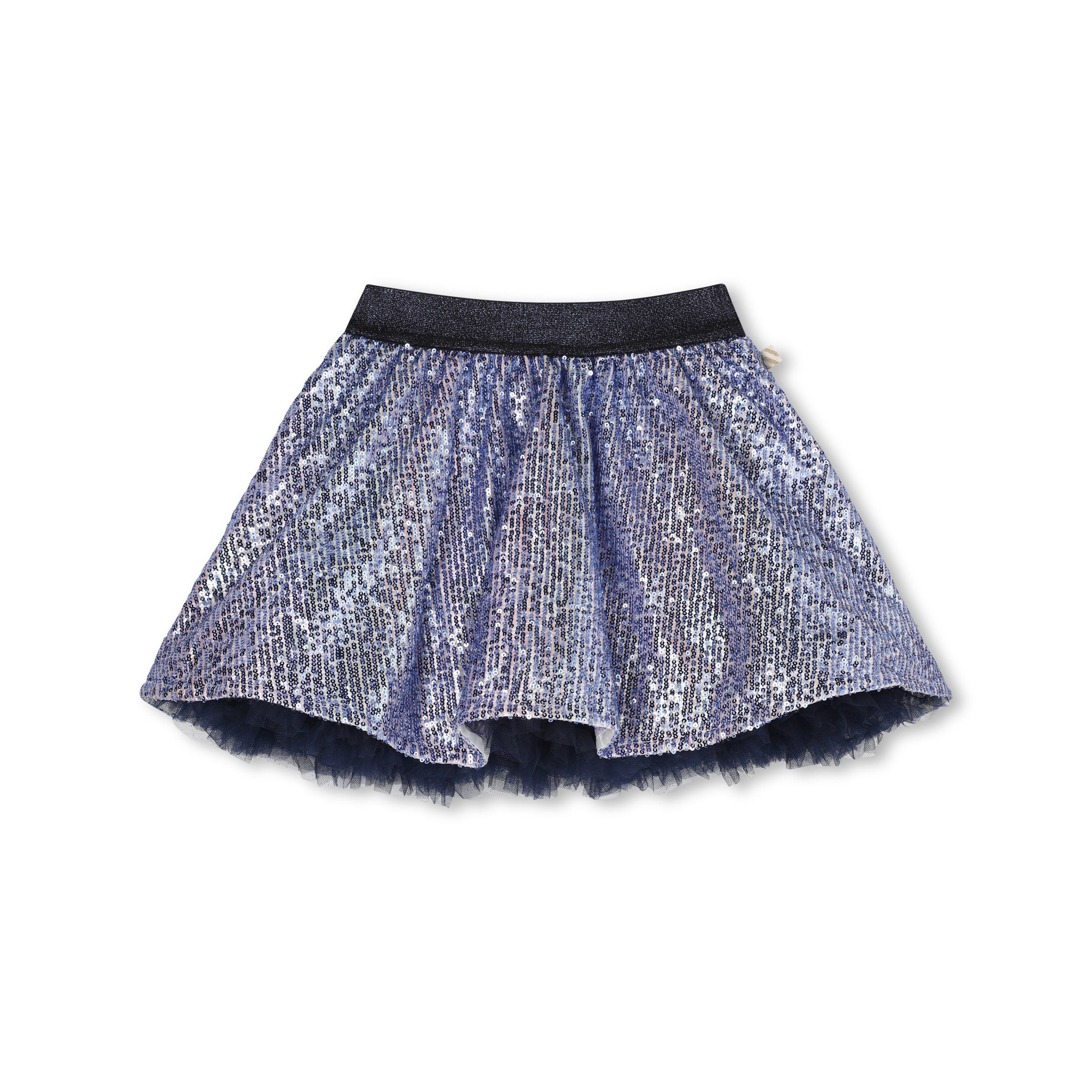 Girls Blue Sequin Skirt