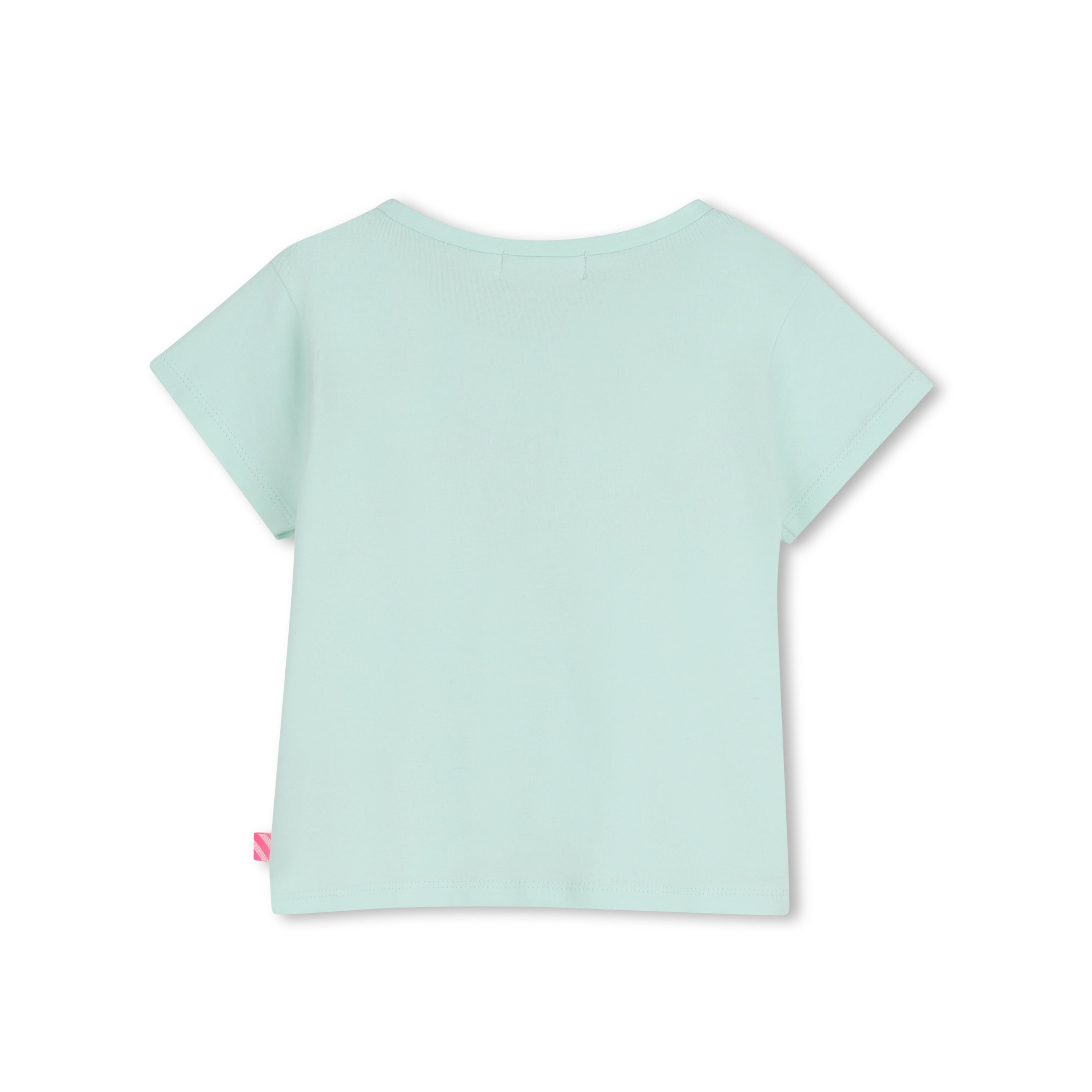 Girls Mint Printed Cotton T-Shirt