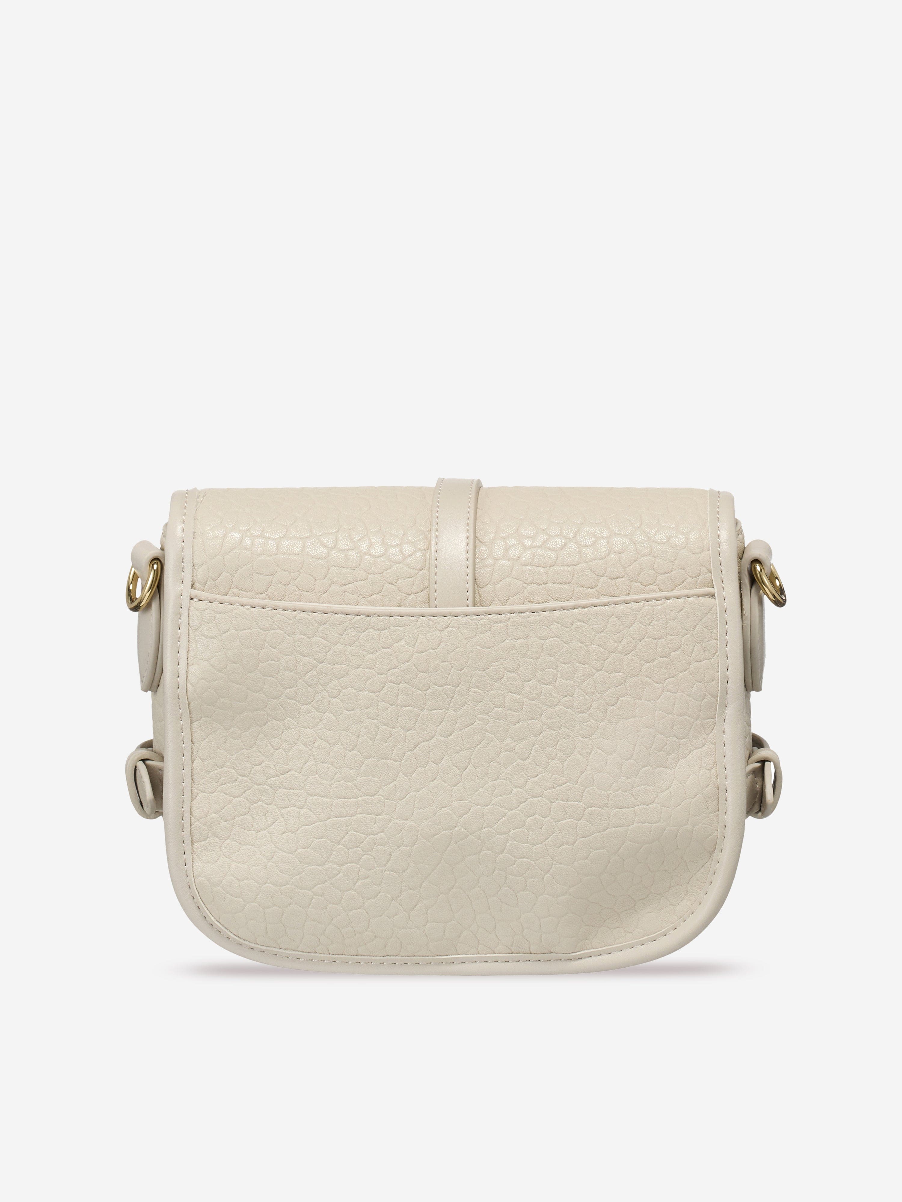Girls Zeno Flap Bag in Ivory (19.5cm)