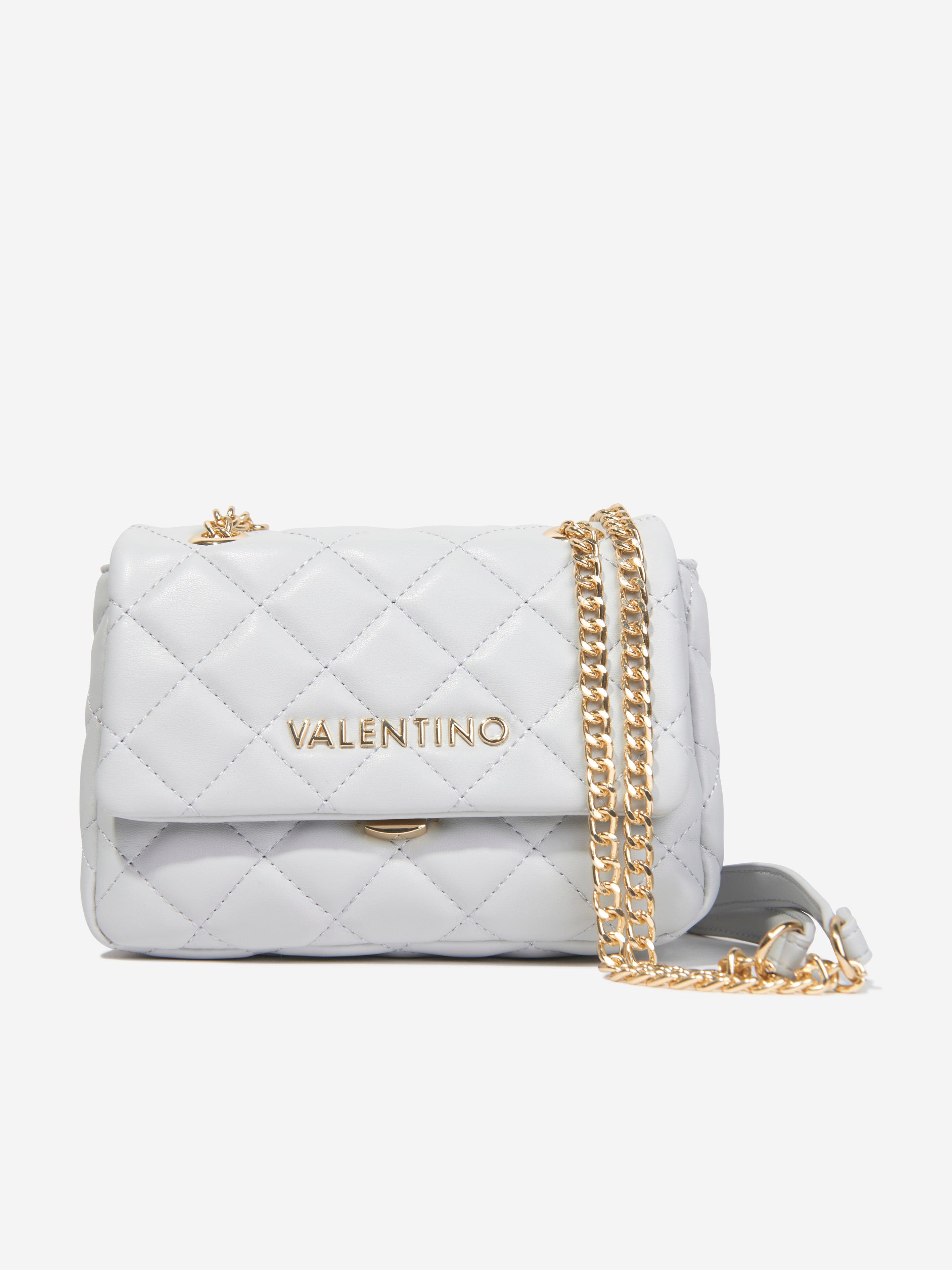 Valentino Girls Ocarina Flap Bag in White (18.5cm)