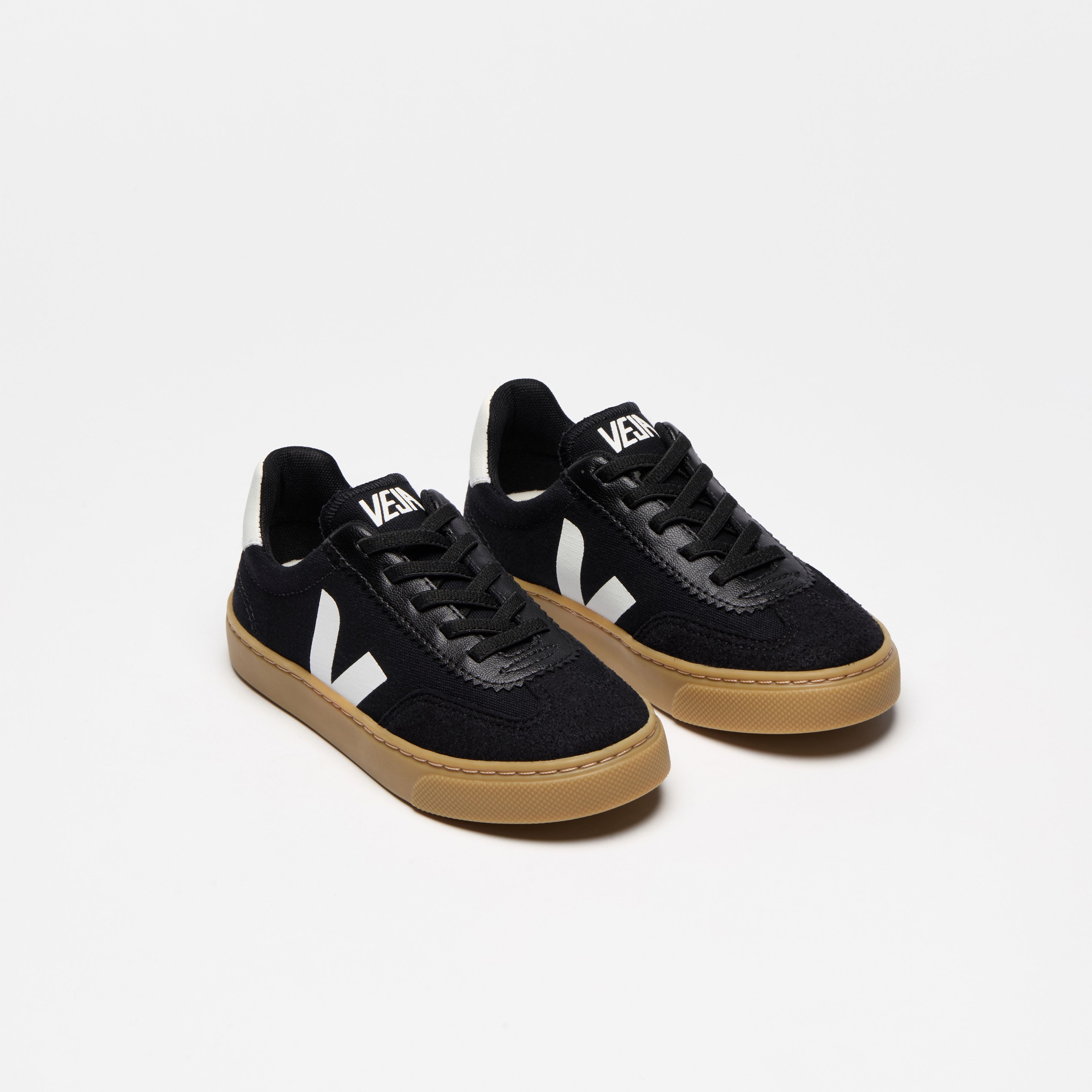 Boys & Girls Black"Small Volley"Shoes