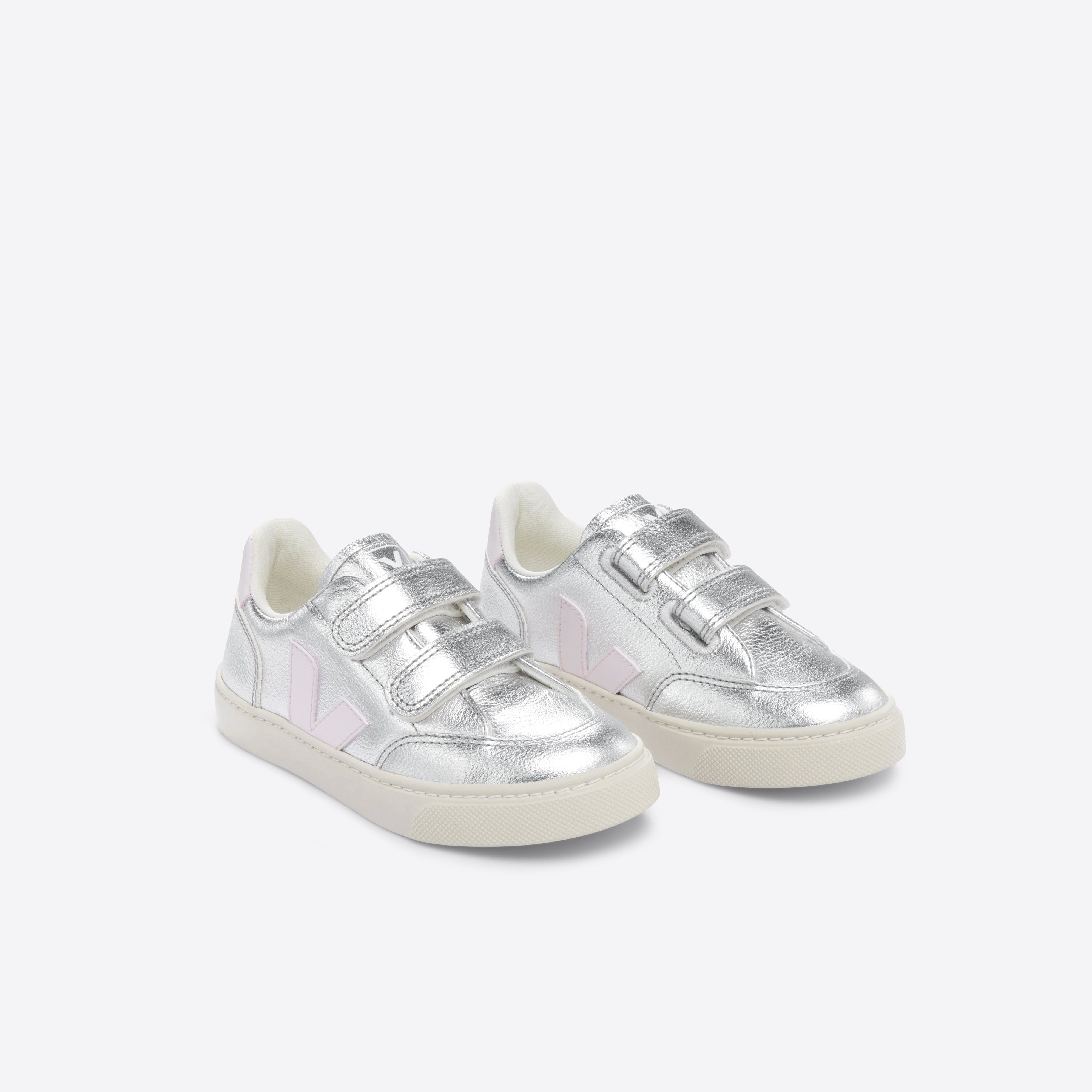 Boys & Girls Silver "SMALL V-12" Shoes